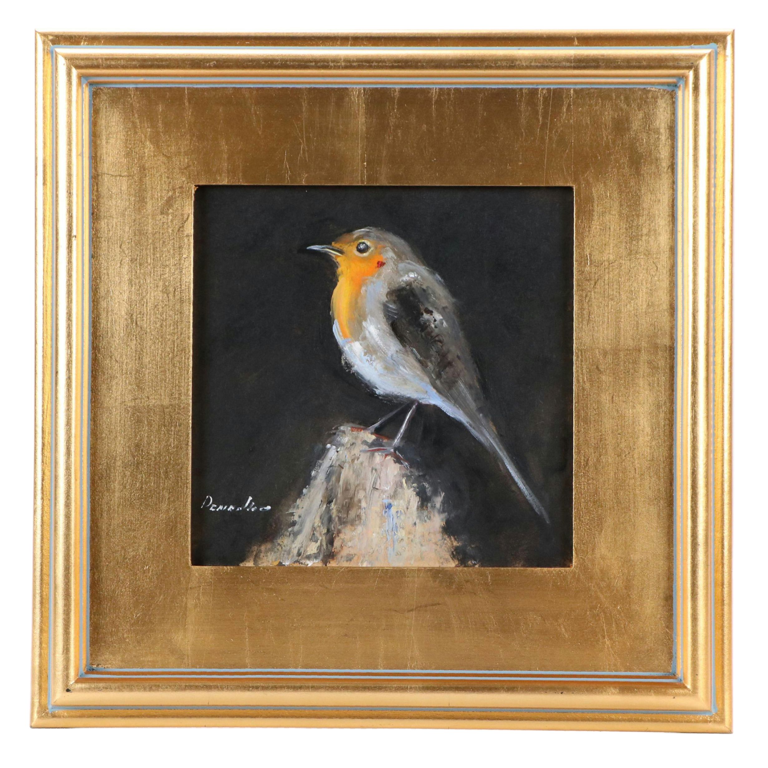 Natalia Demenko Oil Painting of Bird, 21st Century