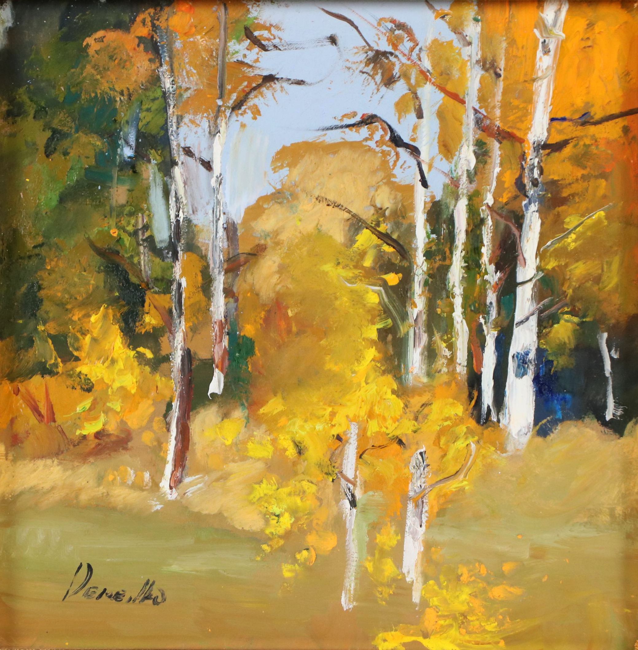 Natalia Demenko Forest Landscape Oil Painting, 21st Century