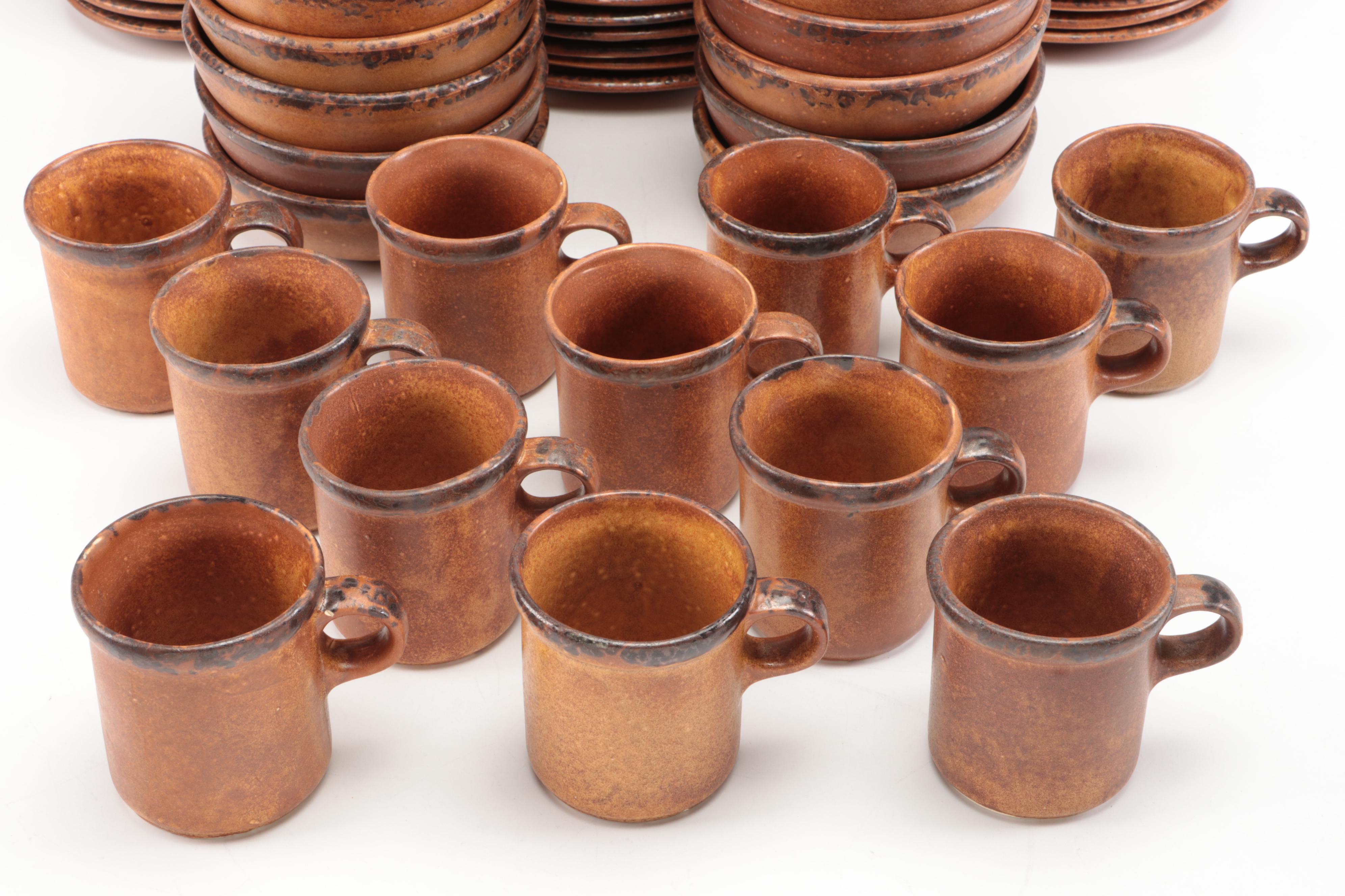 McCoy Pottery "Canyon" Southwestern Inspired Dinnerware, Mid to Late 20th C.