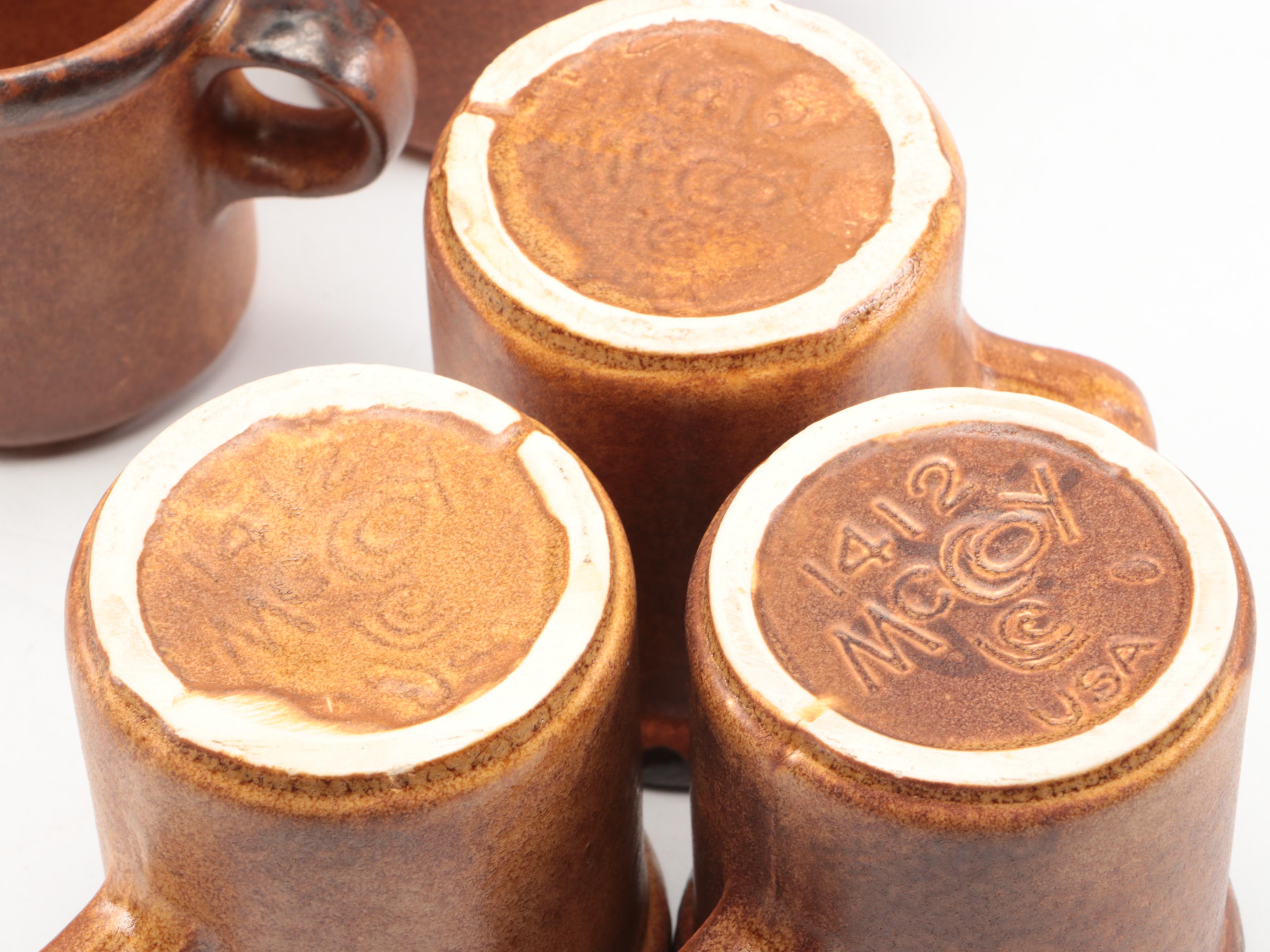 McCoy Pottery "Canyon" Southwestern Inspired Dinnerware, Mid to Late 20th C.