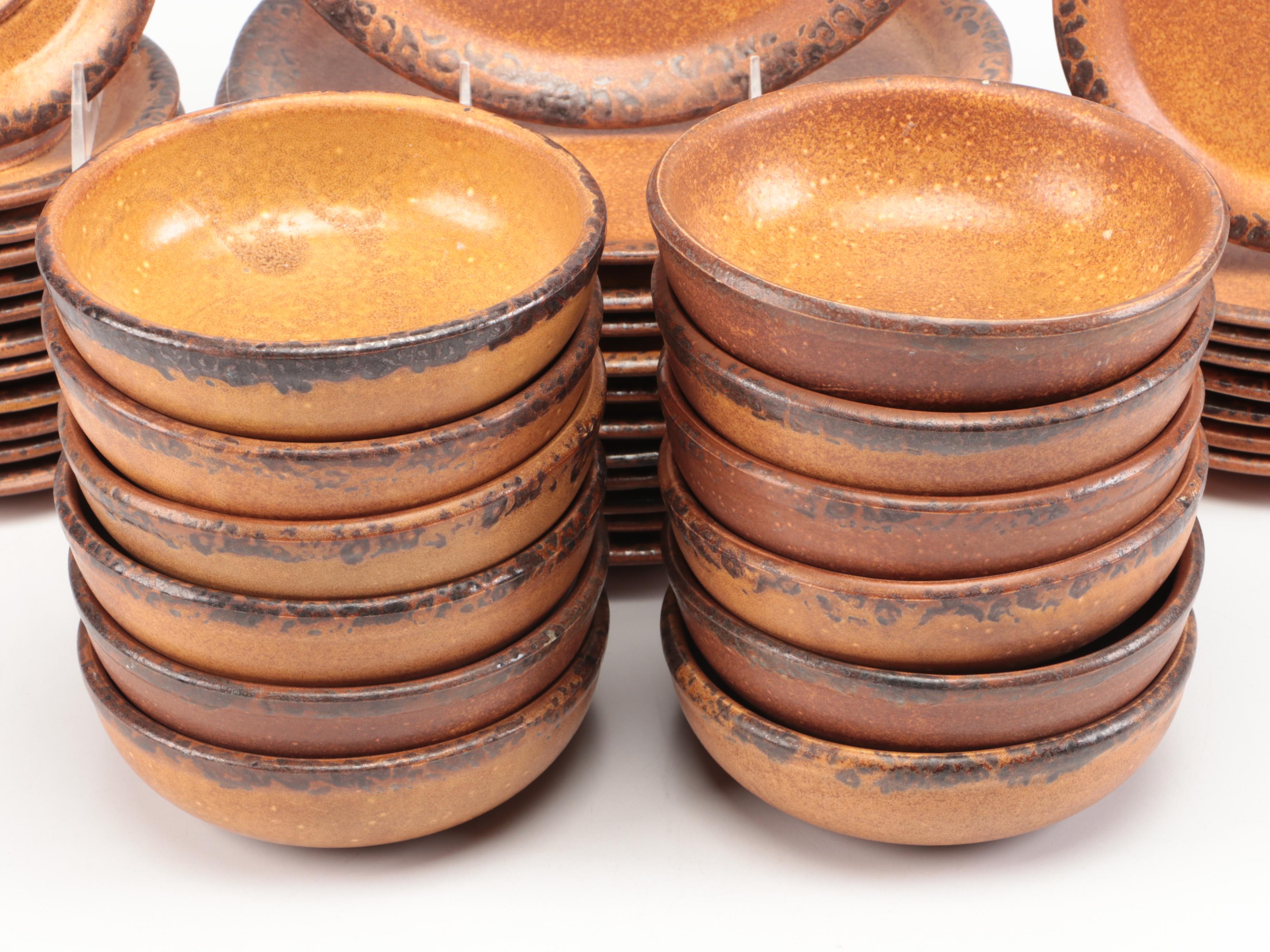 McCoy Pottery "Canyon" Southwestern Inspired Dinnerware, Mid to Late 20th C.