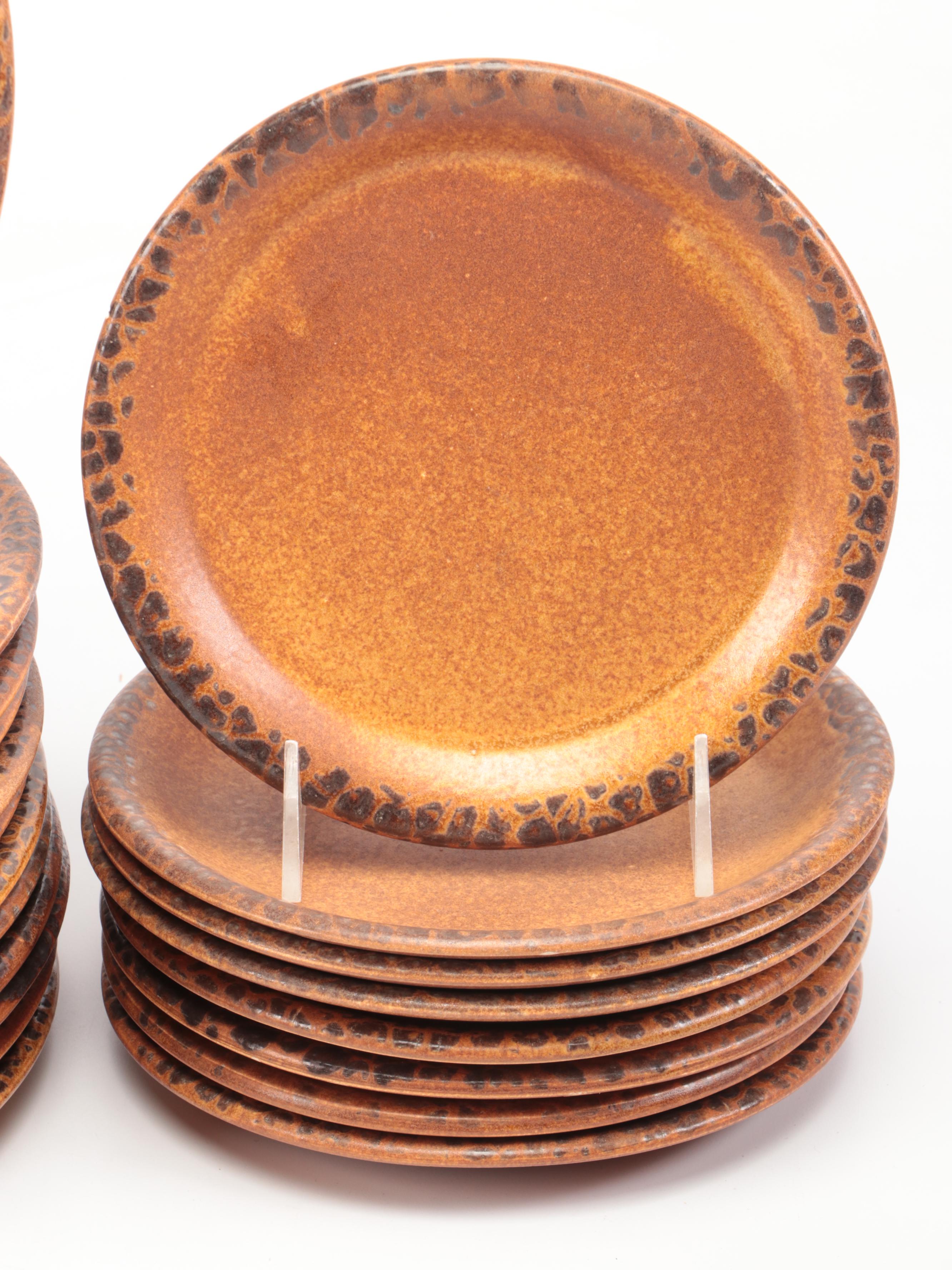 McCoy Pottery "Canyon" Southwestern Inspired Dinnerware, Mid to Late 20th C.