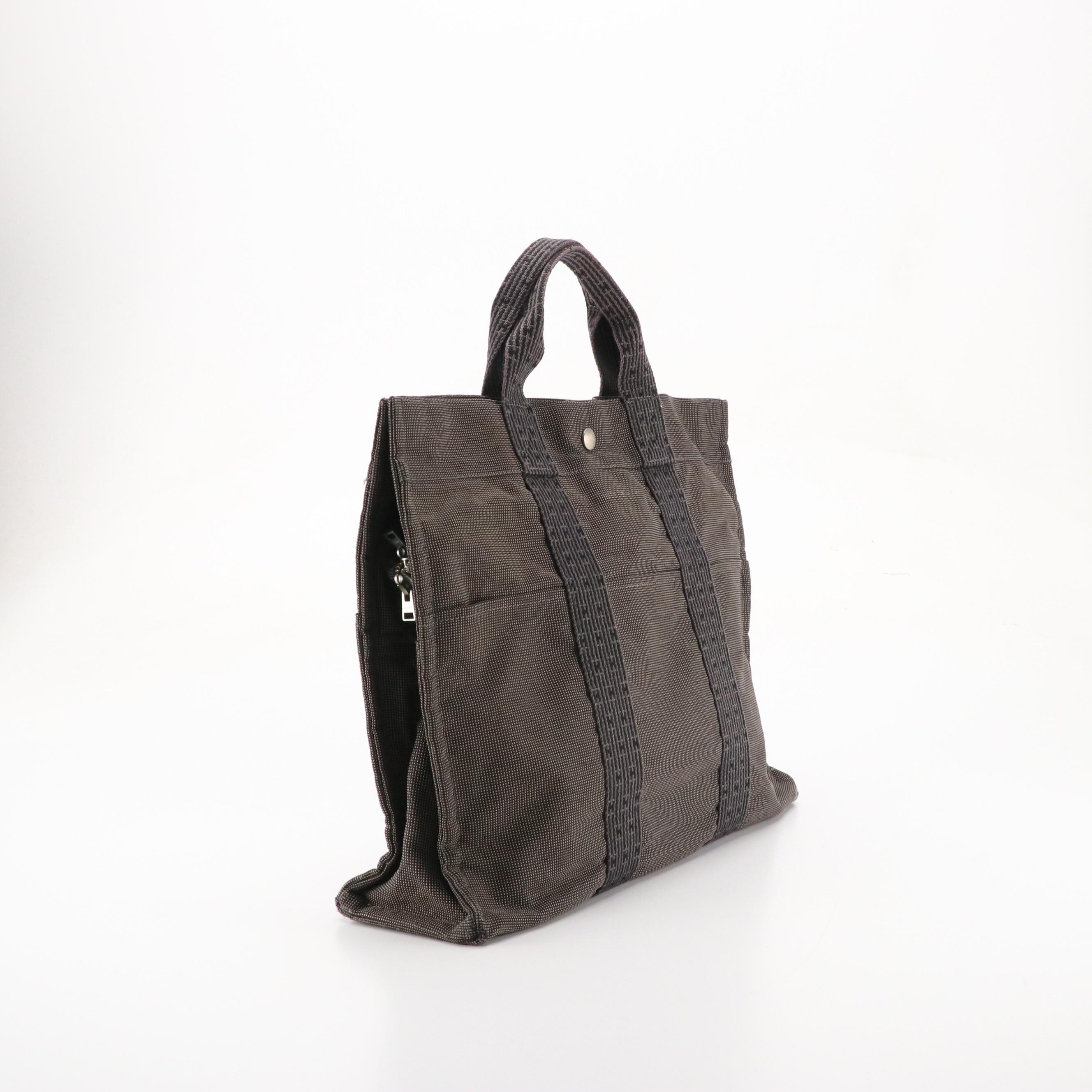 Hermès Toile Canvas Herline MM Tote