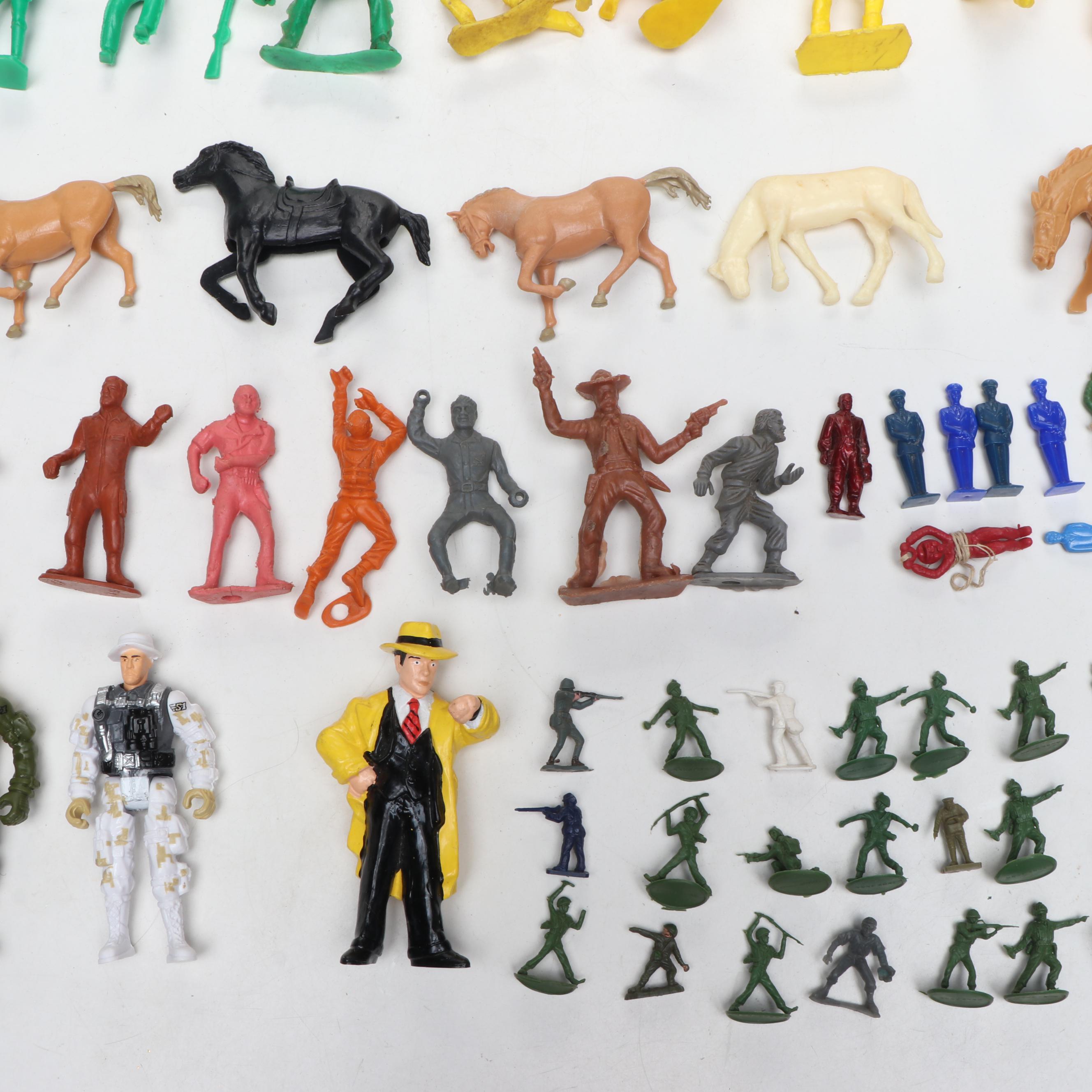 Cowboys and Native Americans Plastic Toys with Other Pretend Play Toys