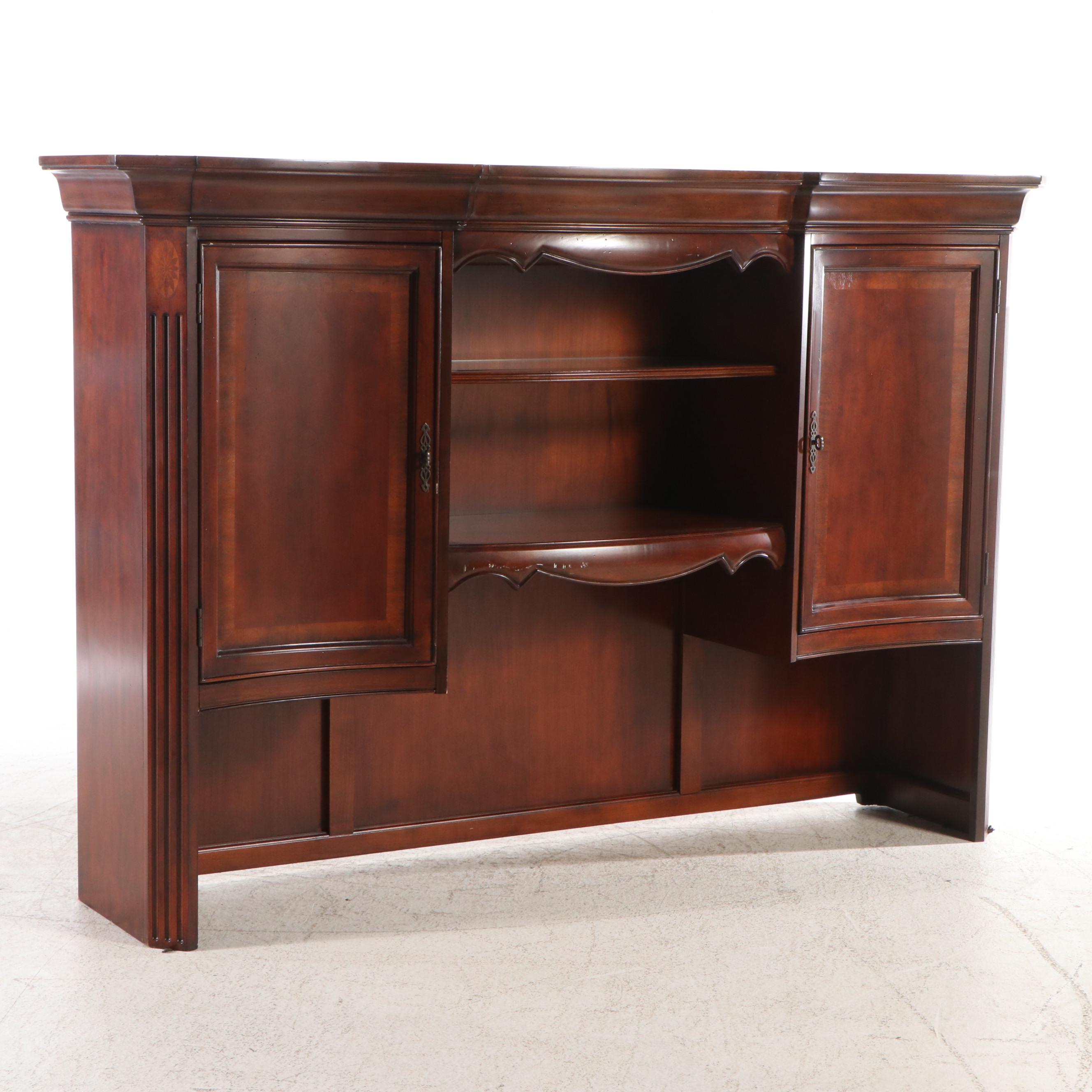 Hooker Furniture "Seven Seas" Mahogany Desk with Faux Leather Office Chair