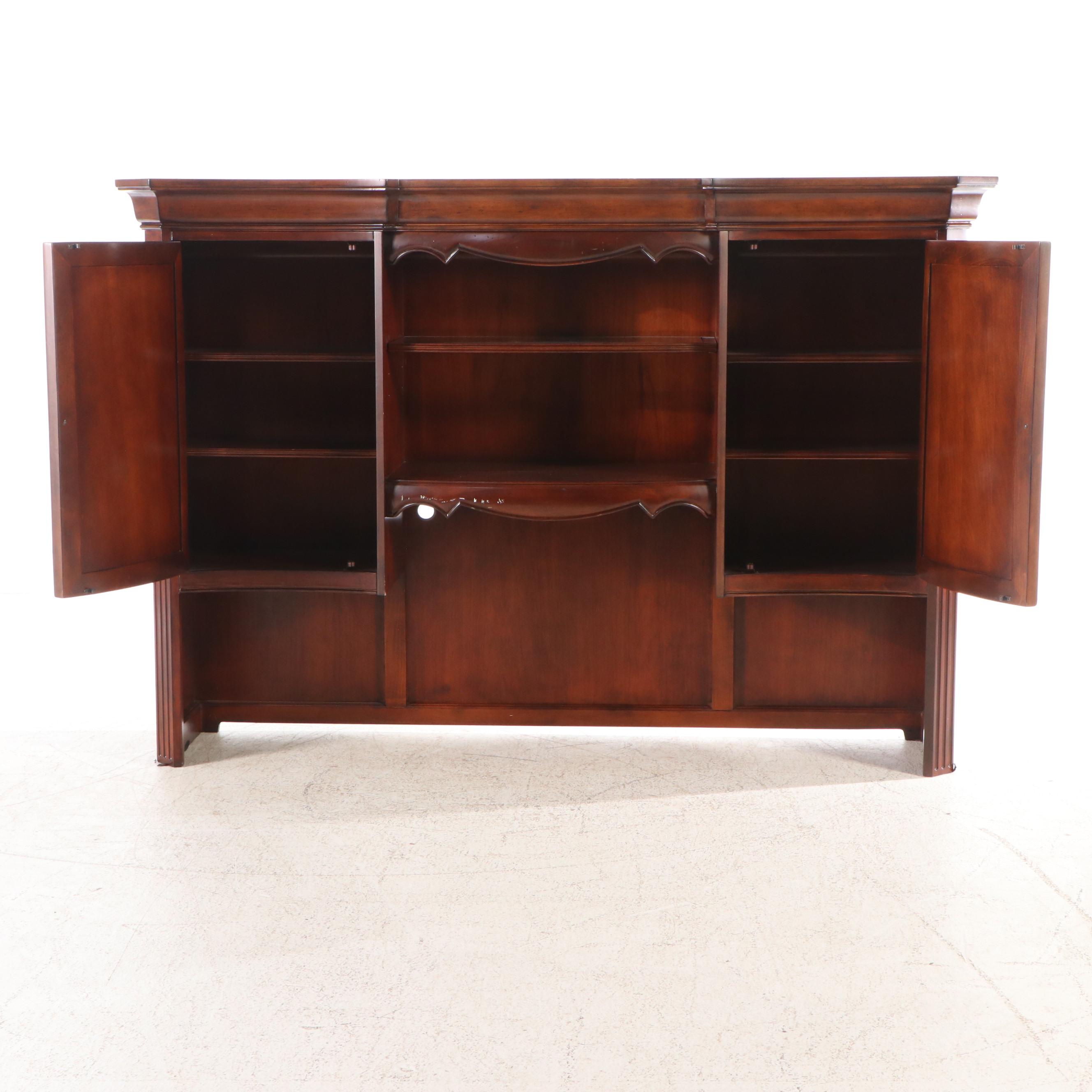 Hooker Furniture "Seven Seas" Mahogany Desk with Faux Leather Office Chair