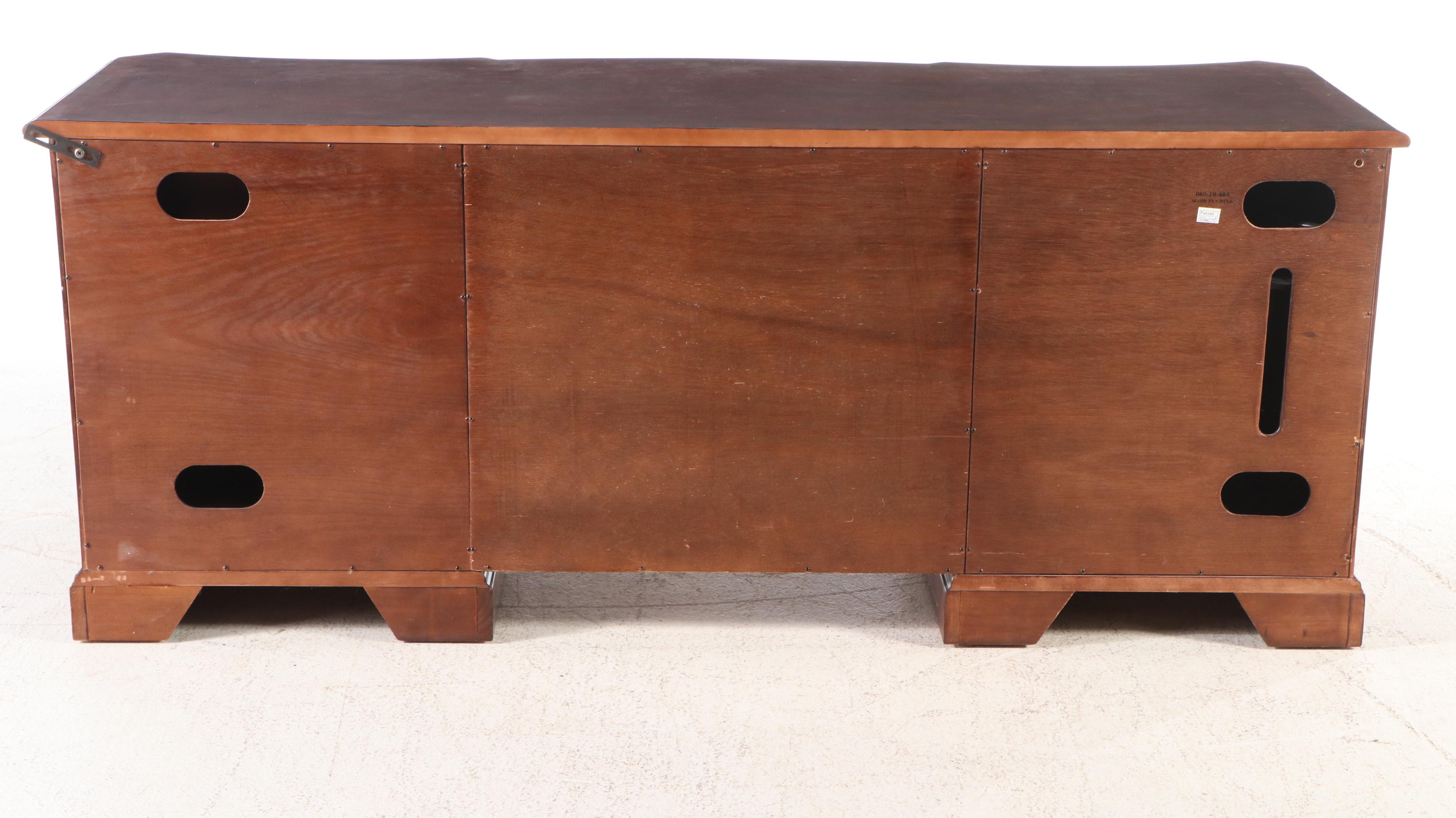 Hooker Furniture "Seven Seas" Mahogany Desk with Faux Leather Office Chair
