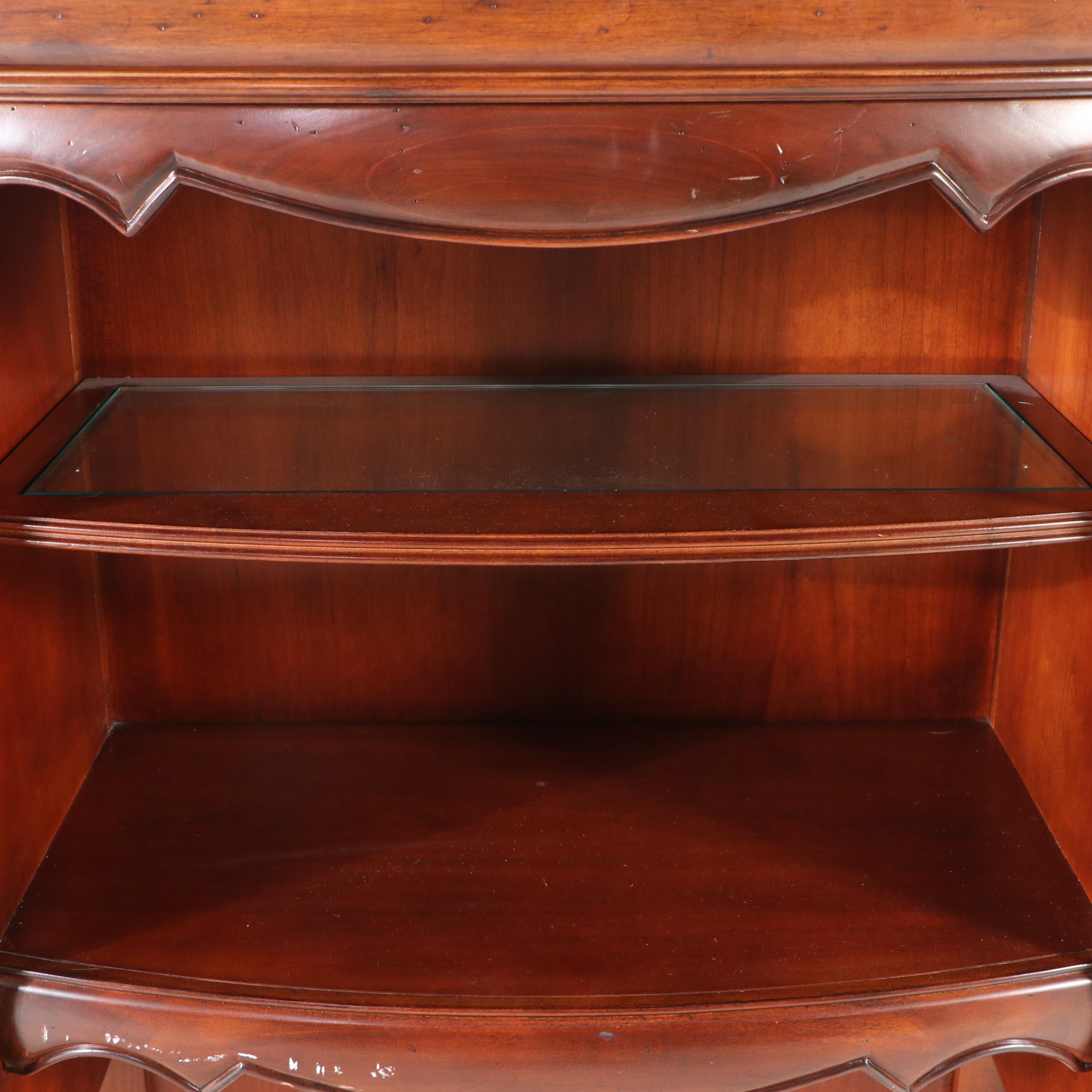 Hooker Furniture "Seven Seas" Mahogany Desk with Faux Leather Office Chair