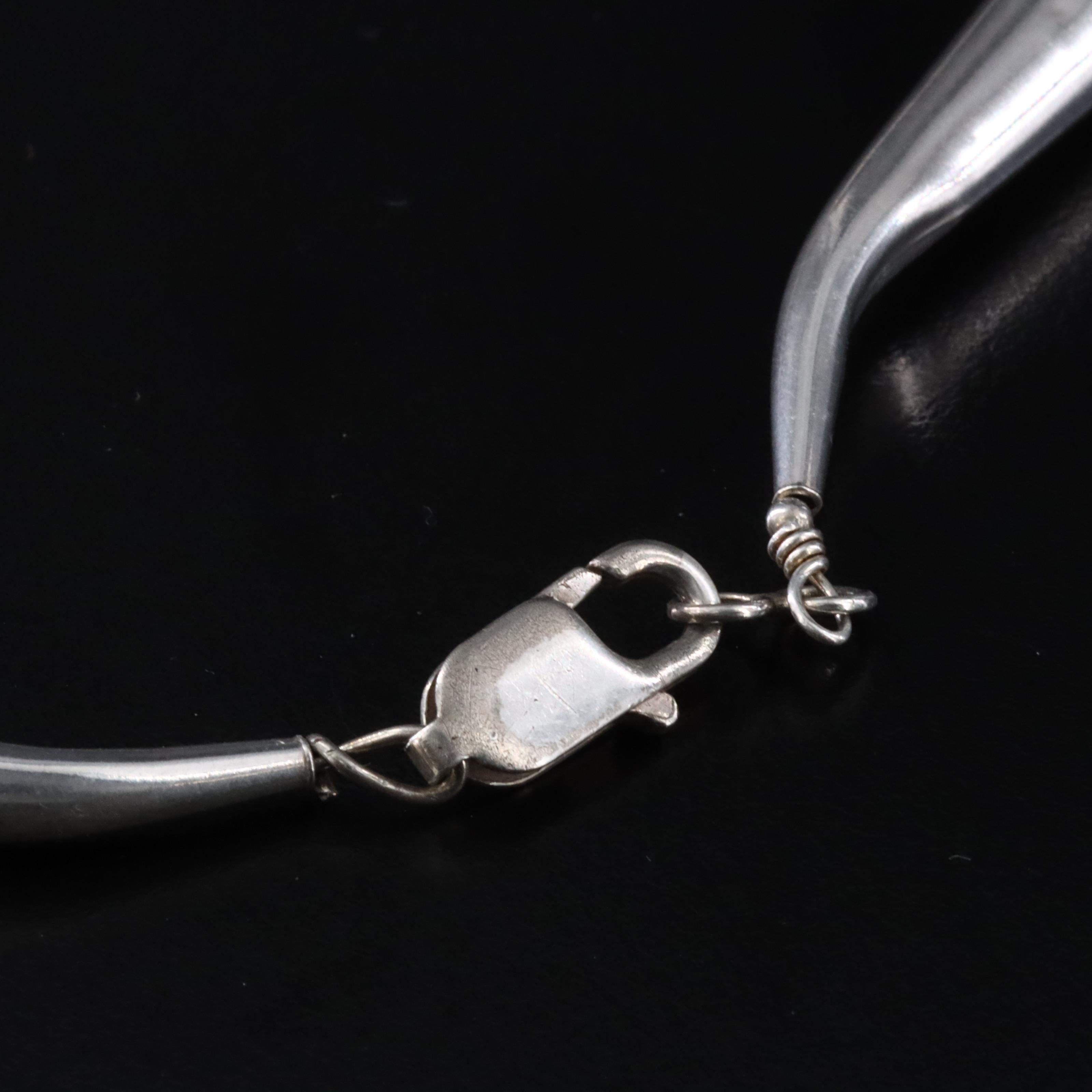 Southwestern Sterling Liquid Silver 100 Strand Necklace