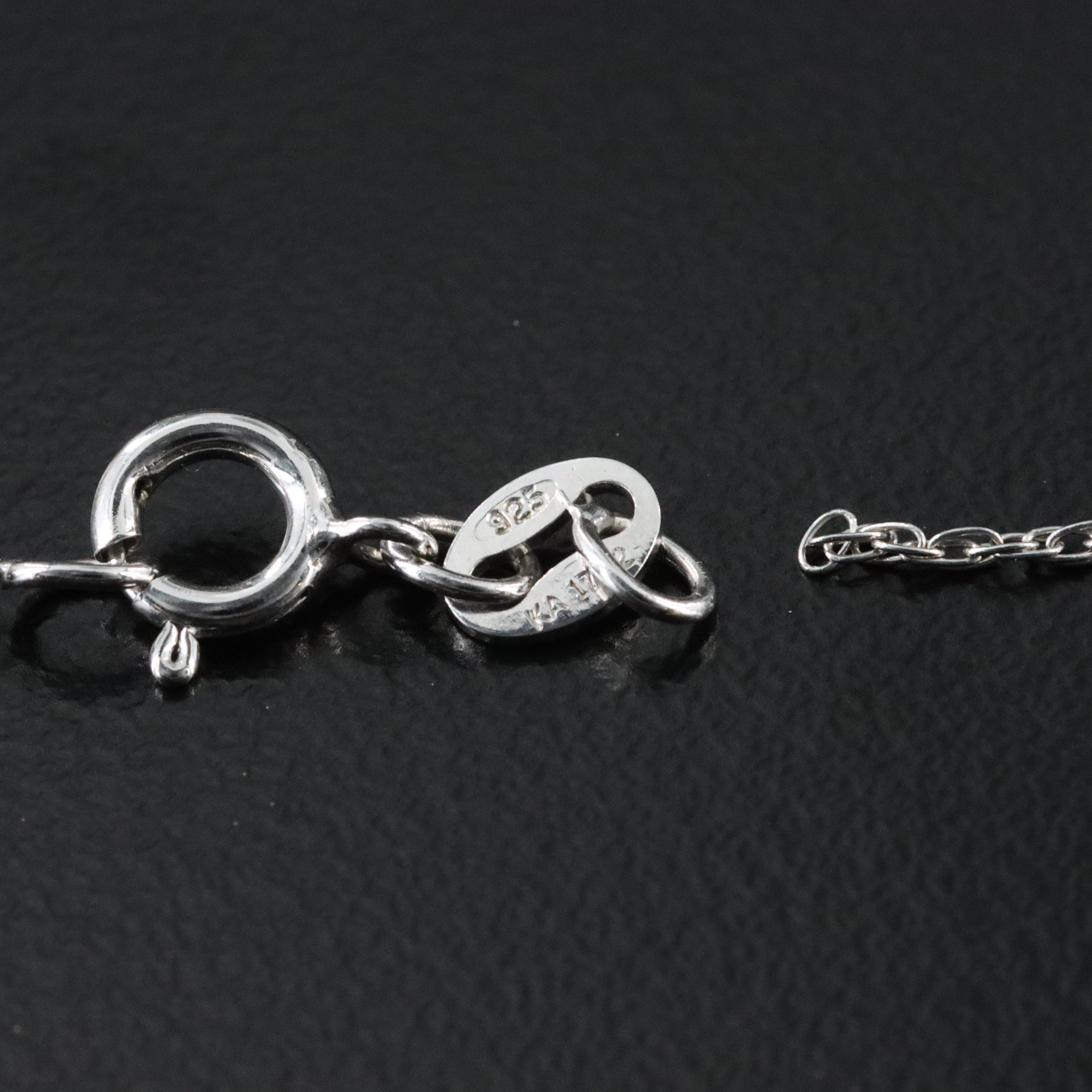 Sterling Diamond Necklace