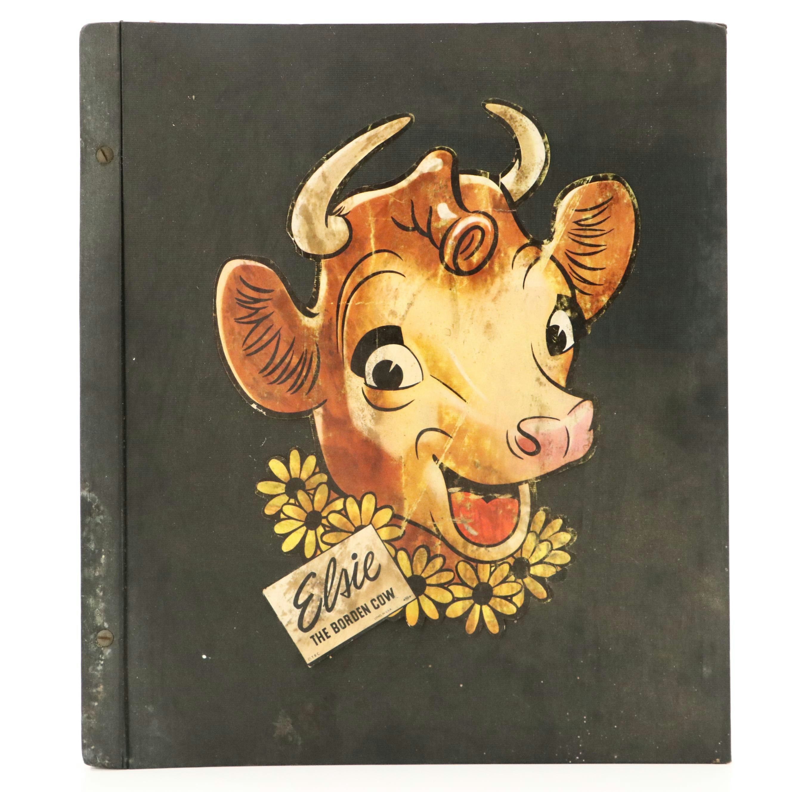 Borden "Elsie the Cow" Ceramic Cookie Jar with Mugs and More Collectibles