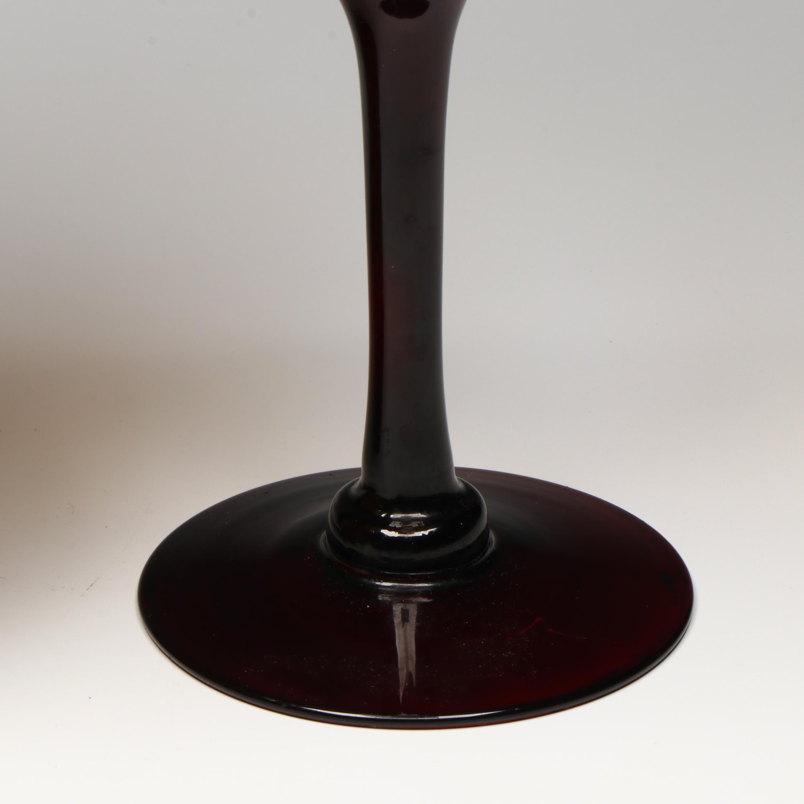 Cased Glass Spiral Pattern Vase, Amber Glass Vases, Crackle Glass Votive Holder