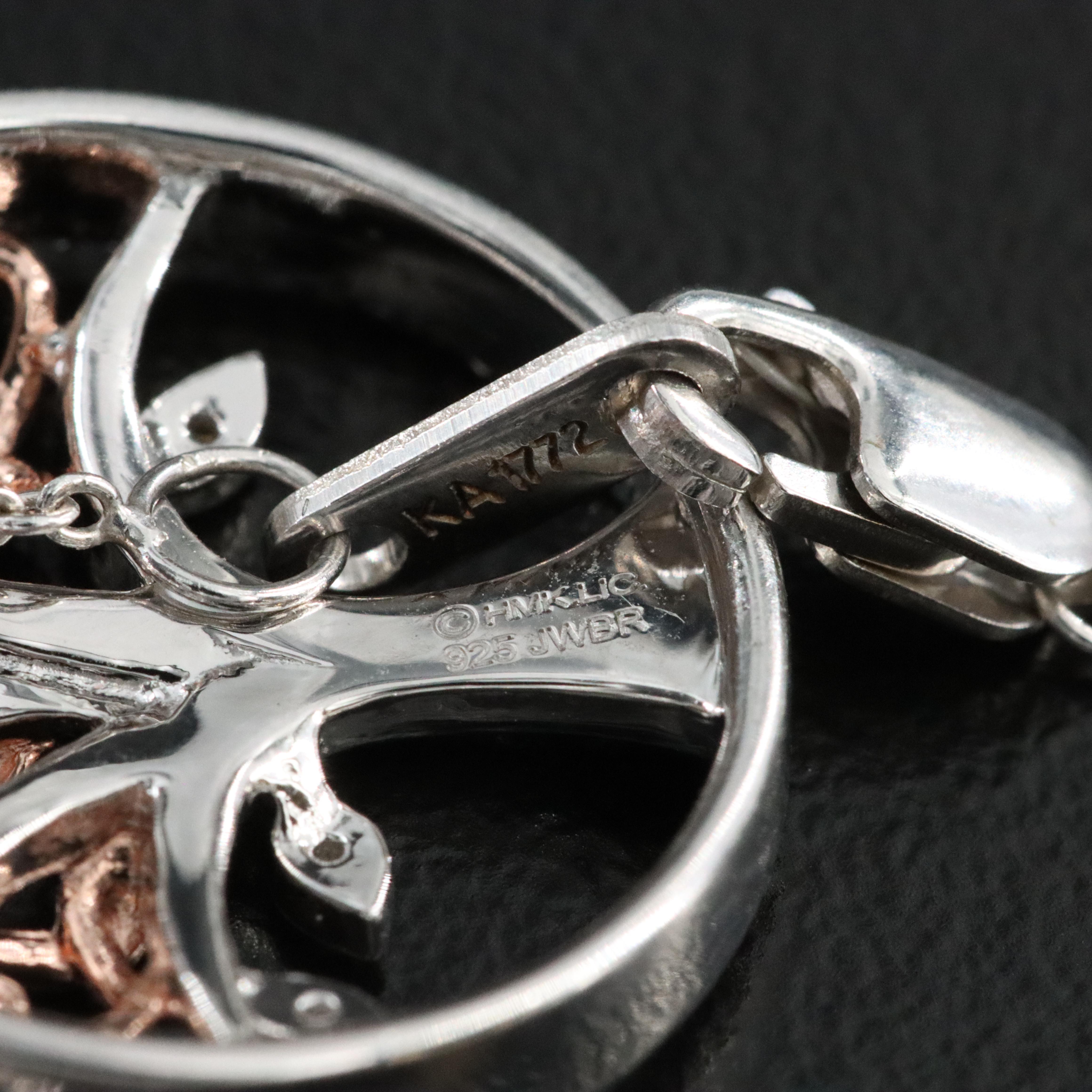 Sterling Diamond Tree Pendant Necklace