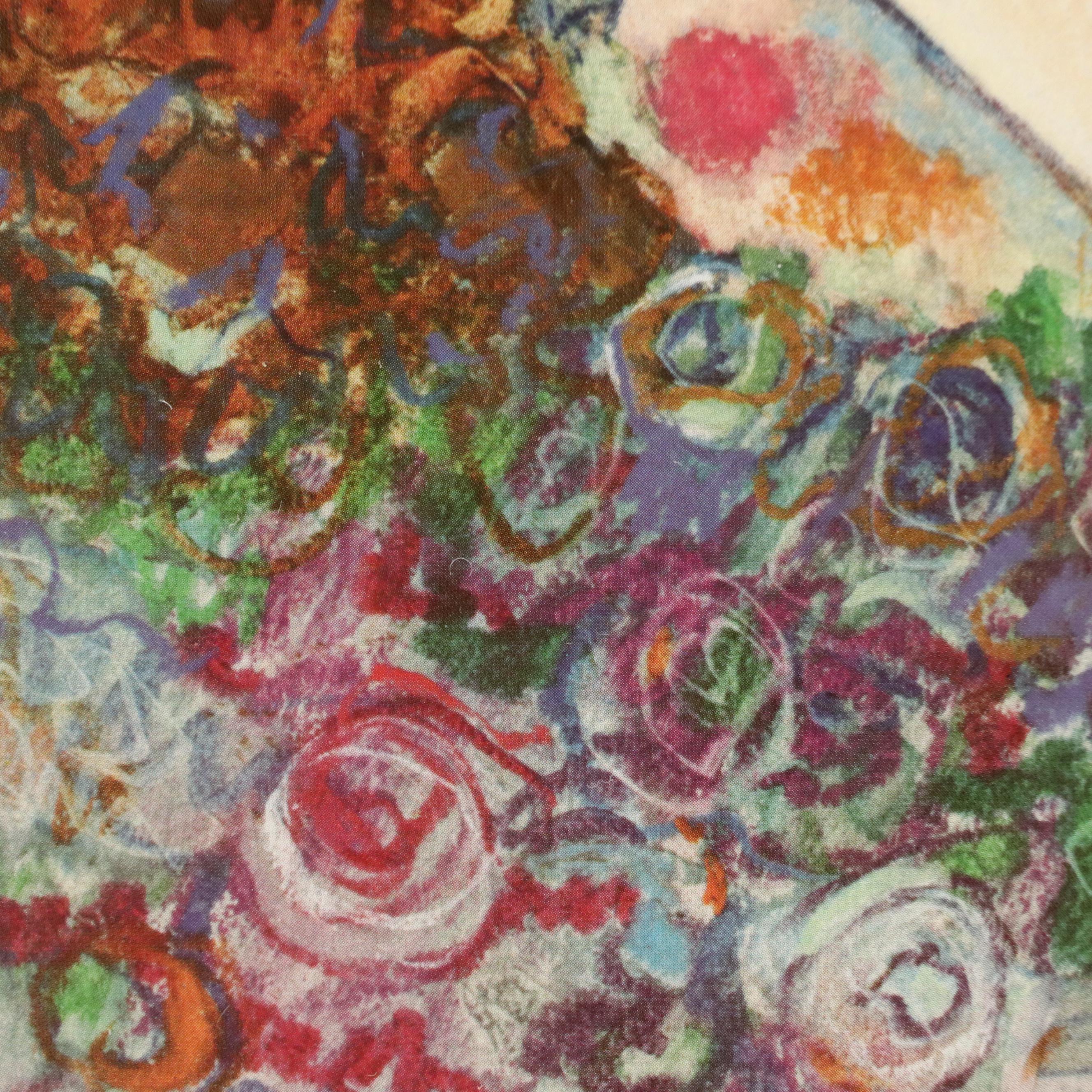 Barbara A. Wood Offset Lithograph "Flowers For My Friends"