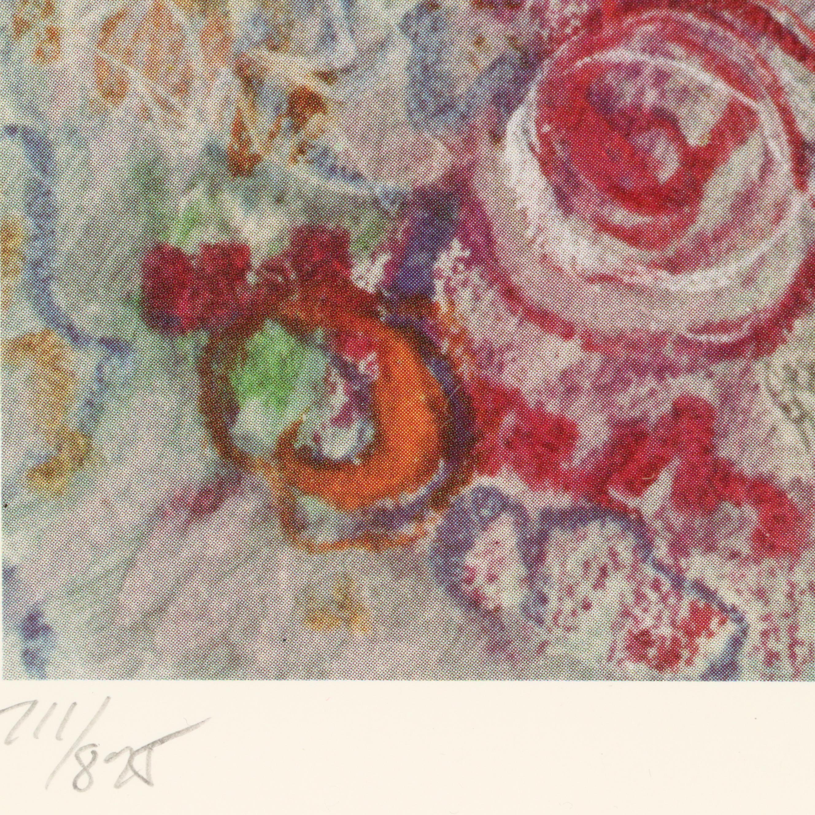 Barbara A. Wood Offset Lithograph "Flowers For My Friends"