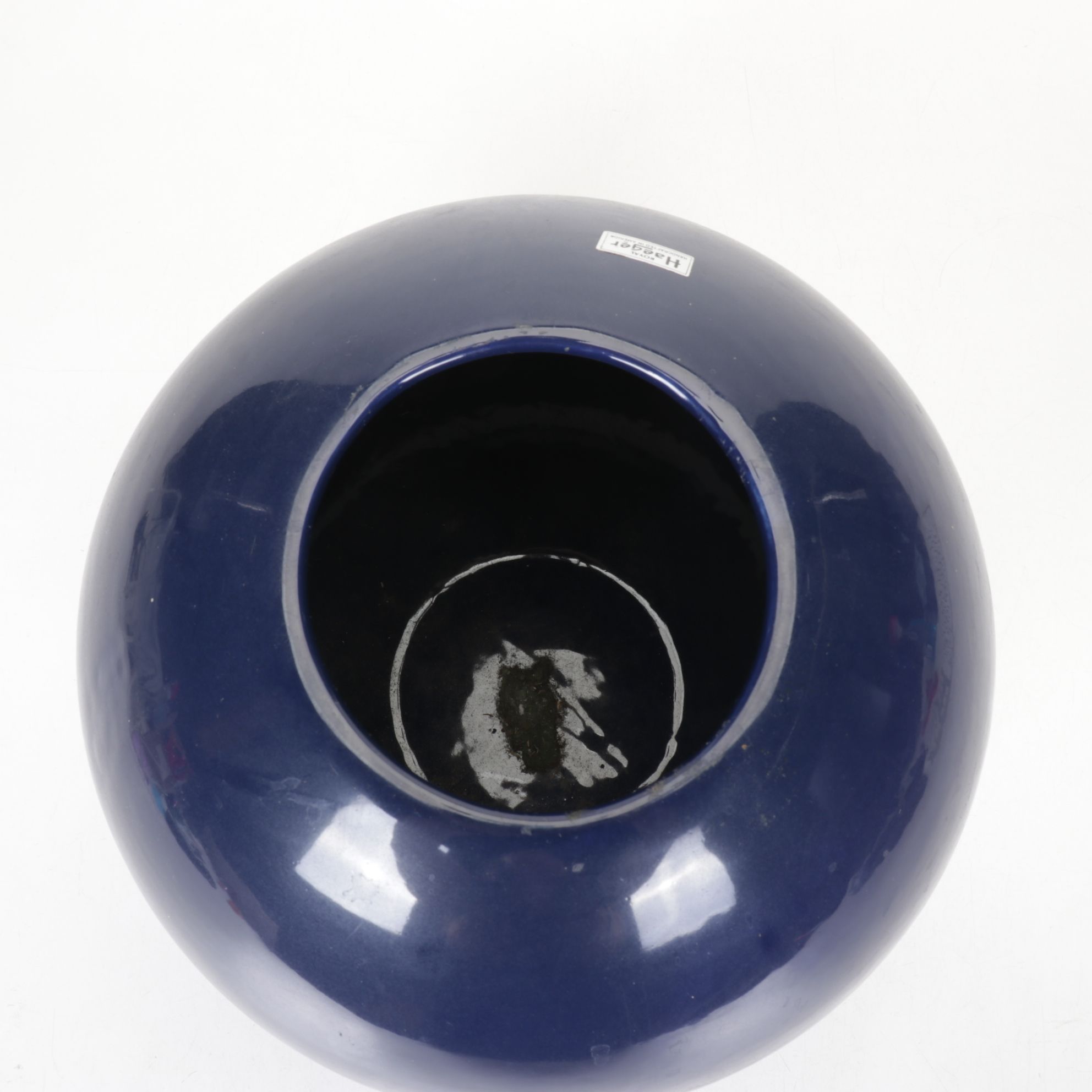 Royal Haeger Navy Blue Orb Vase
