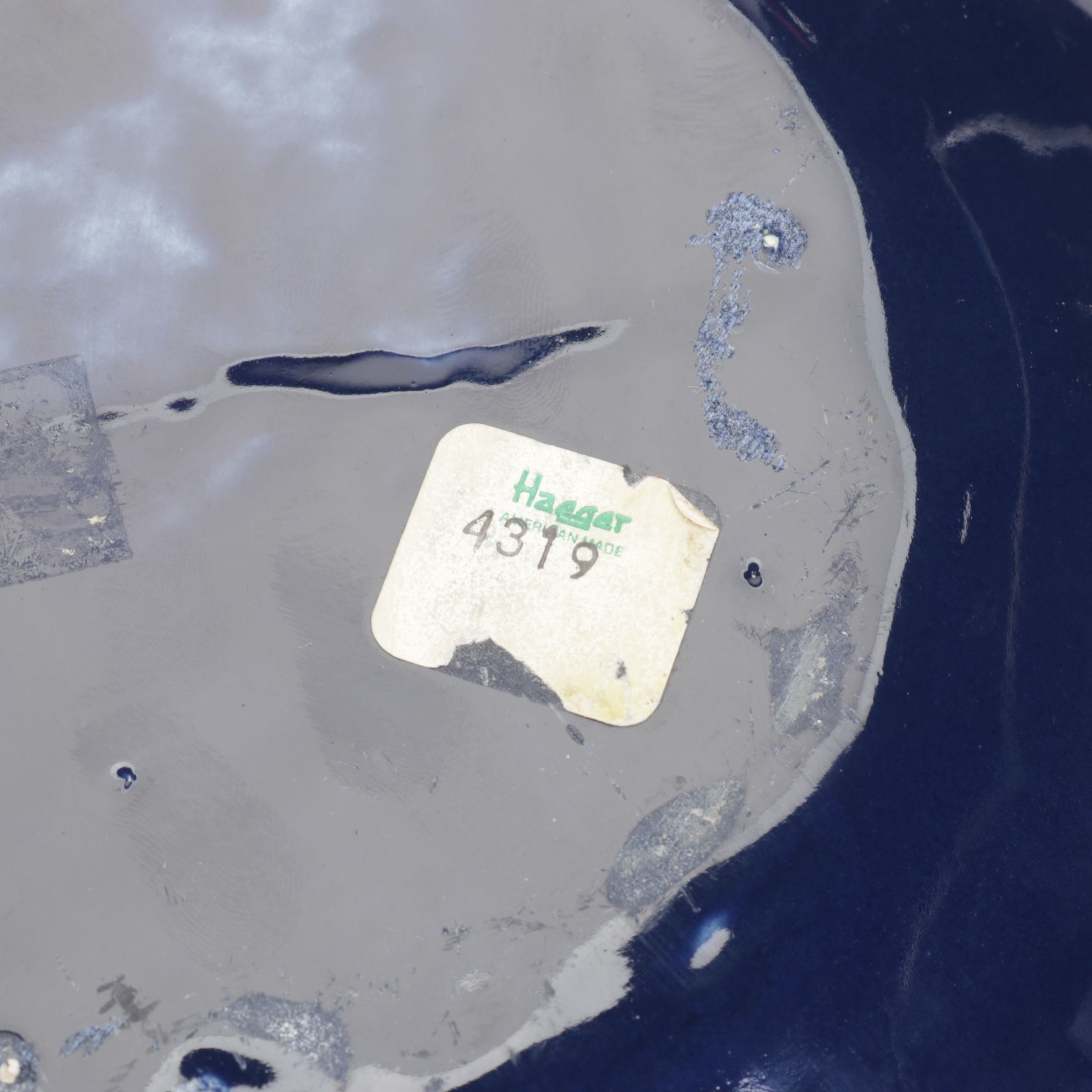 Royal Haeger Navy Blue Orb Vase