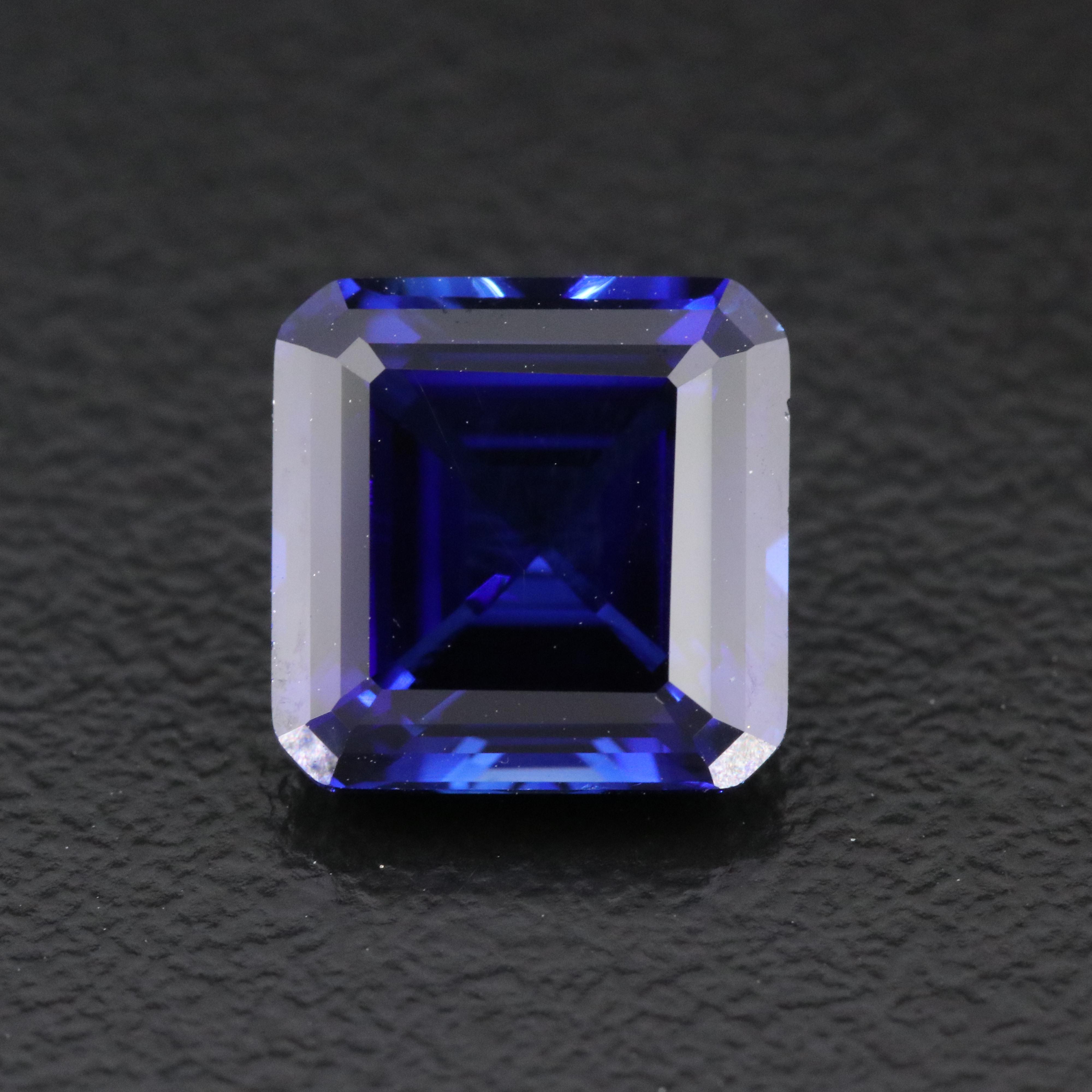 Loose 4.94 CT Lab Grown Sapphire