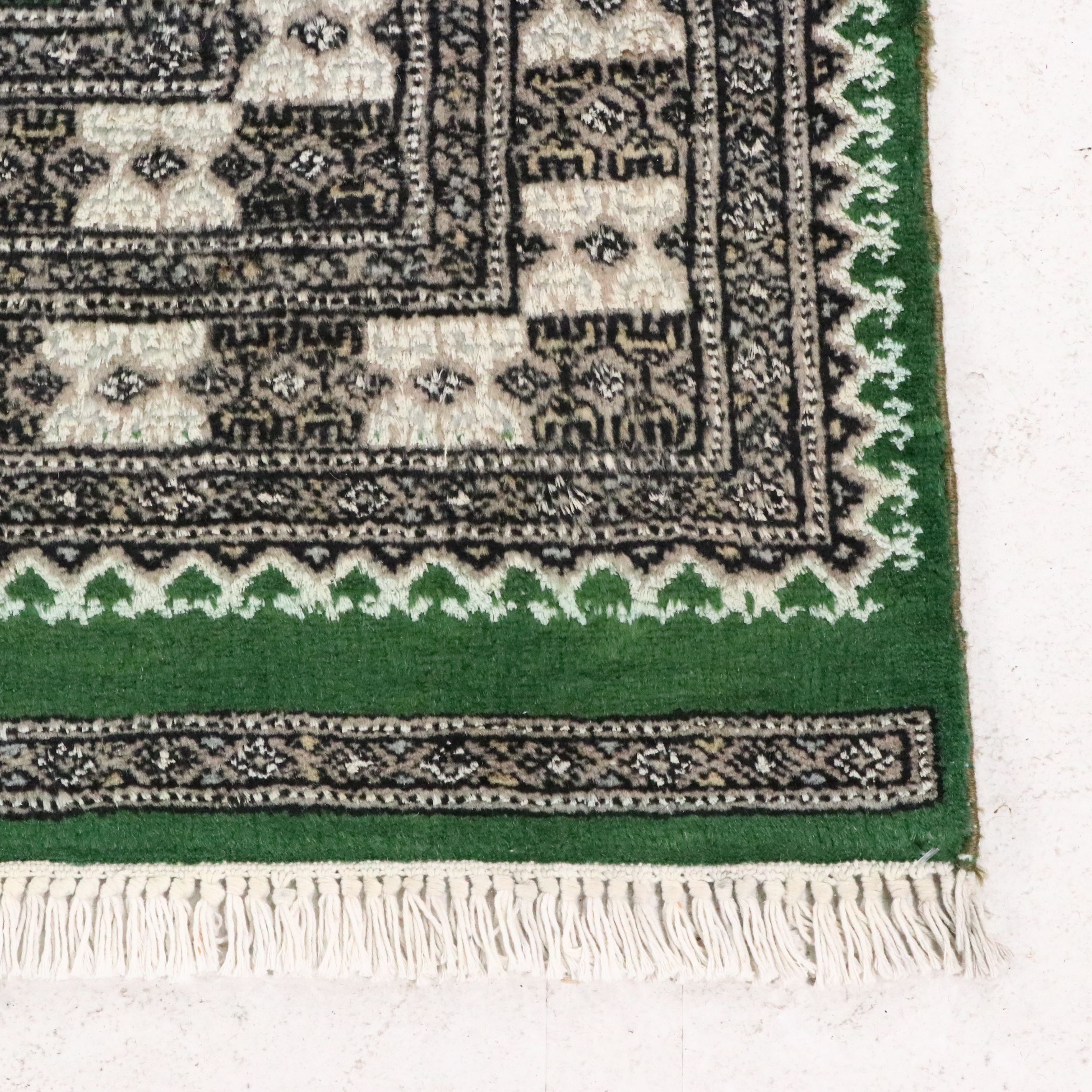 8'11 x 12'1 Hand-Knotted Pakistani Bokhara Room Sized Rug