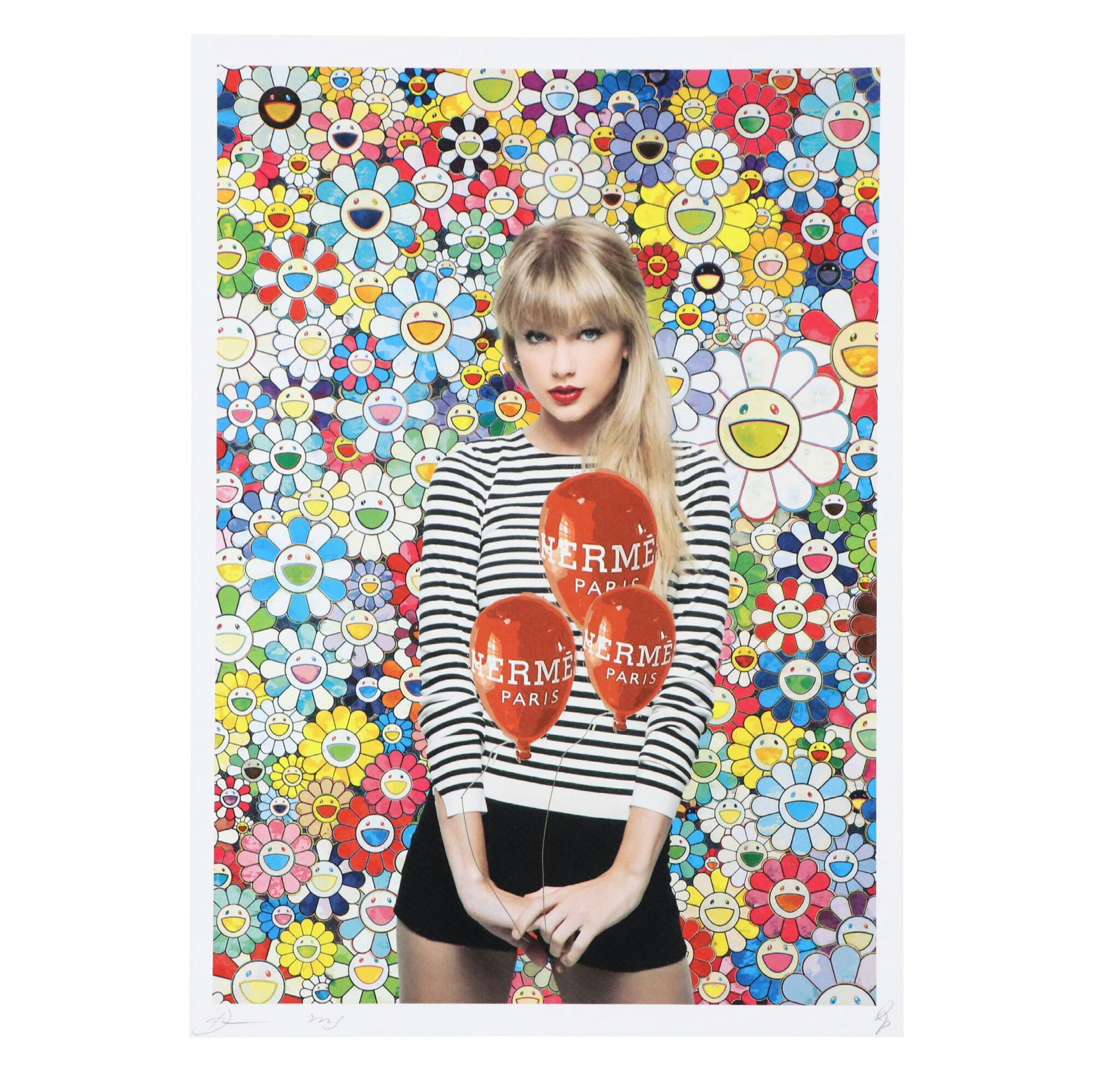 Death NYC Pop Art Digital Print with Taylor Swift x Murakami x Hermès, 2023