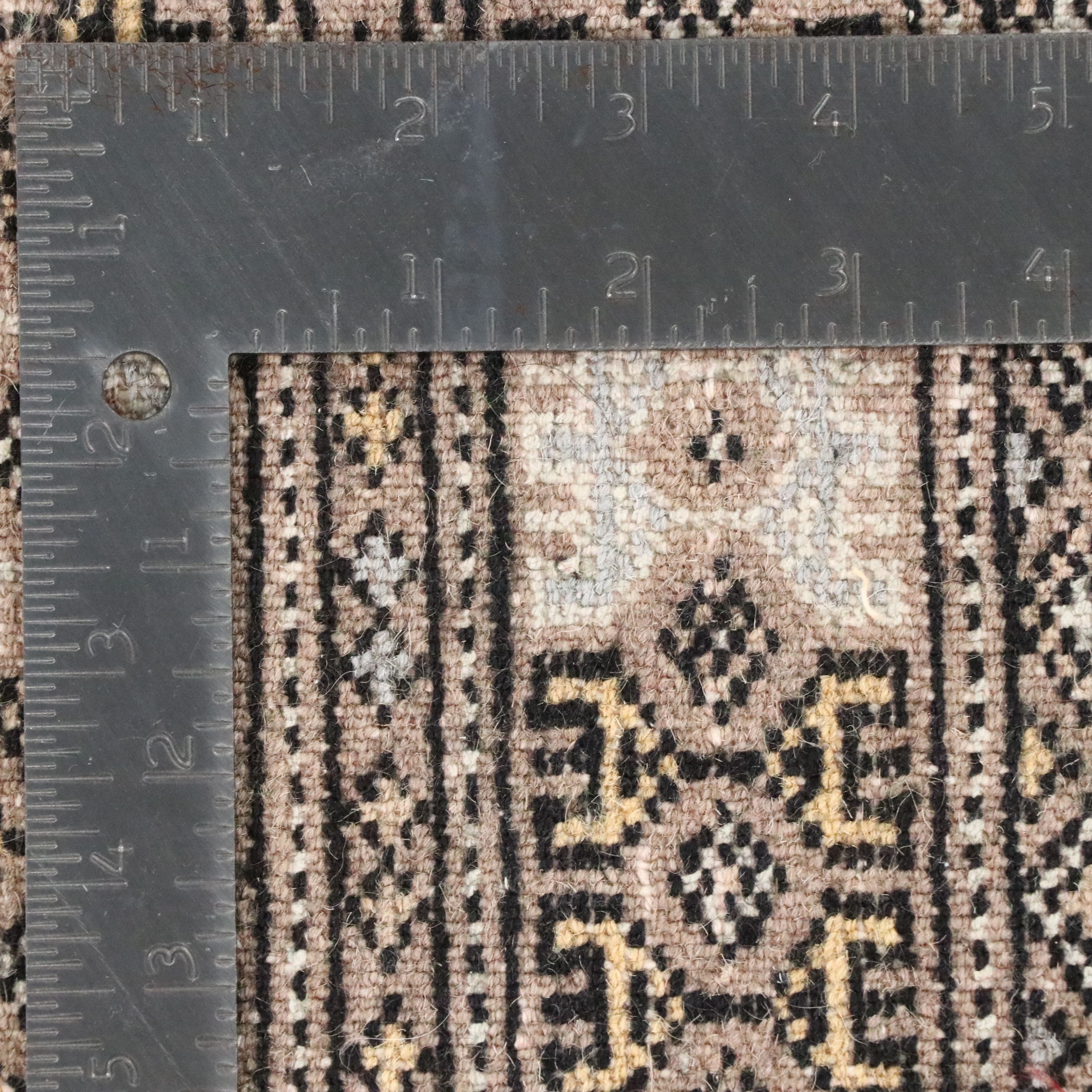 8'11 x 12'1 Hand-Knotted Pakistani Bokhara Room Sized Rug