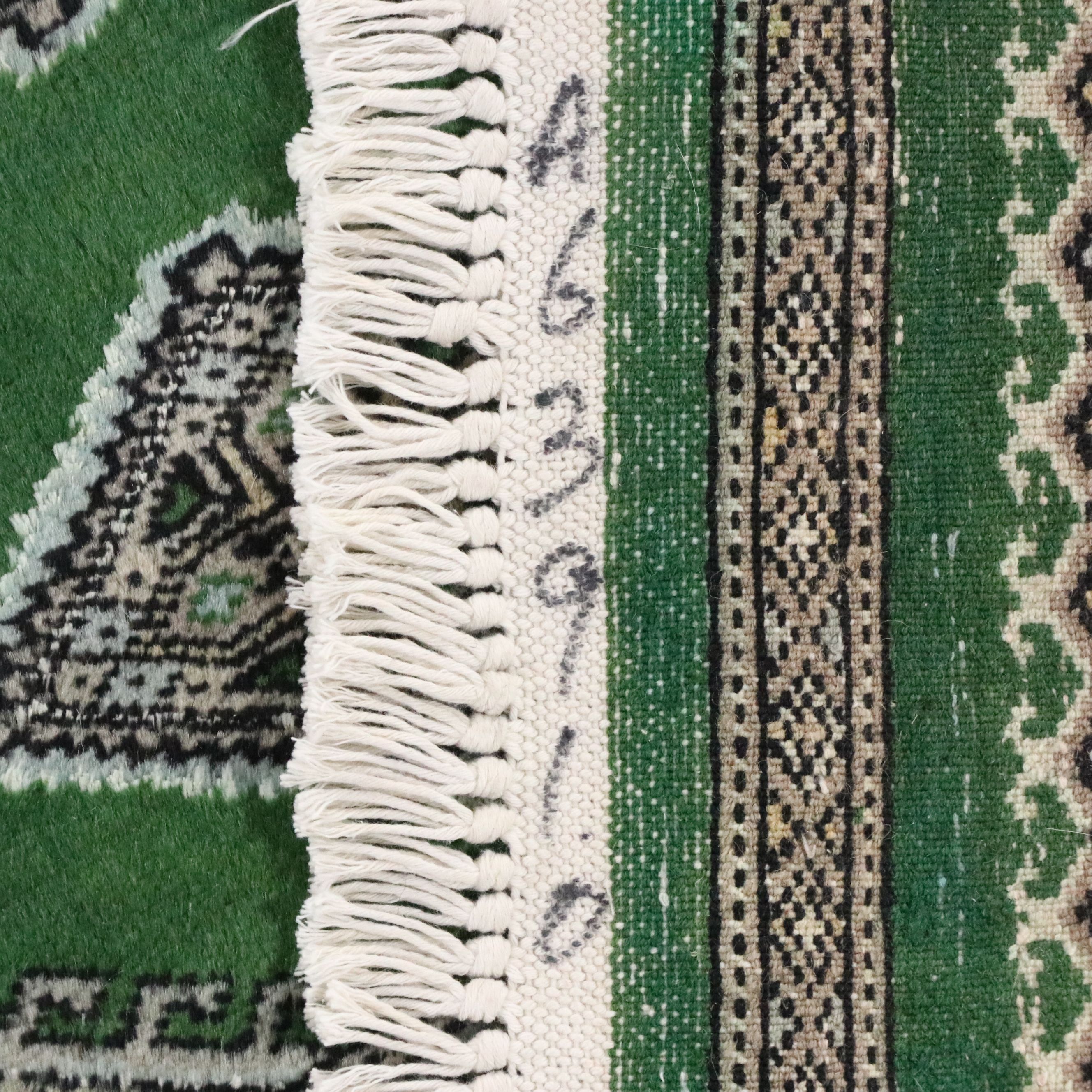 8'11 x 12'1 Hand-Knotted Pakistani Bokhara Room Sized Rug