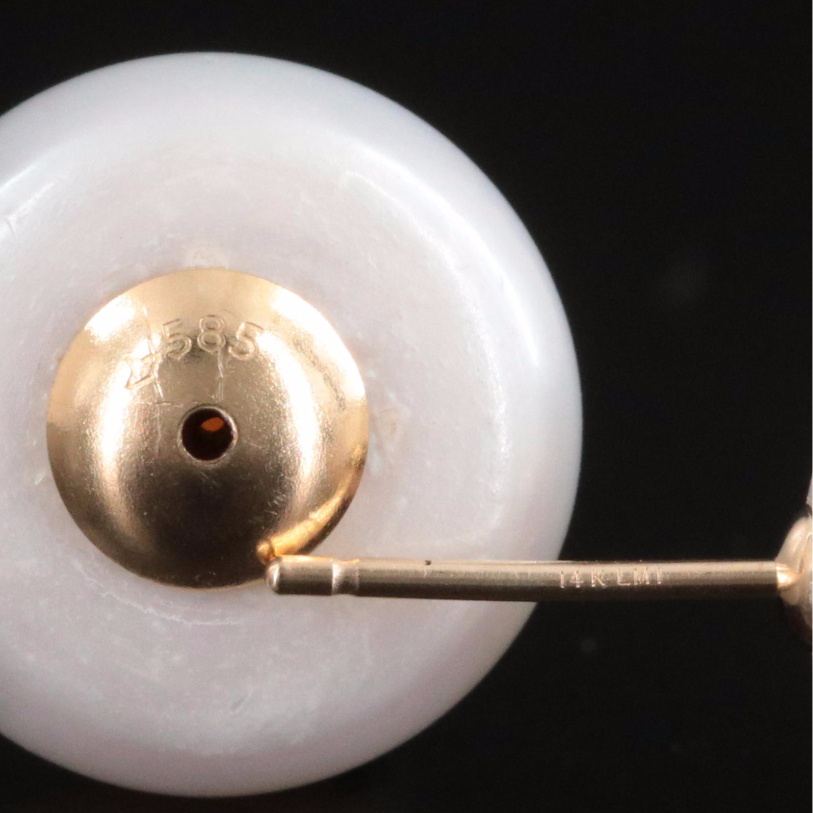 14K Pearl Front-Back Earrings