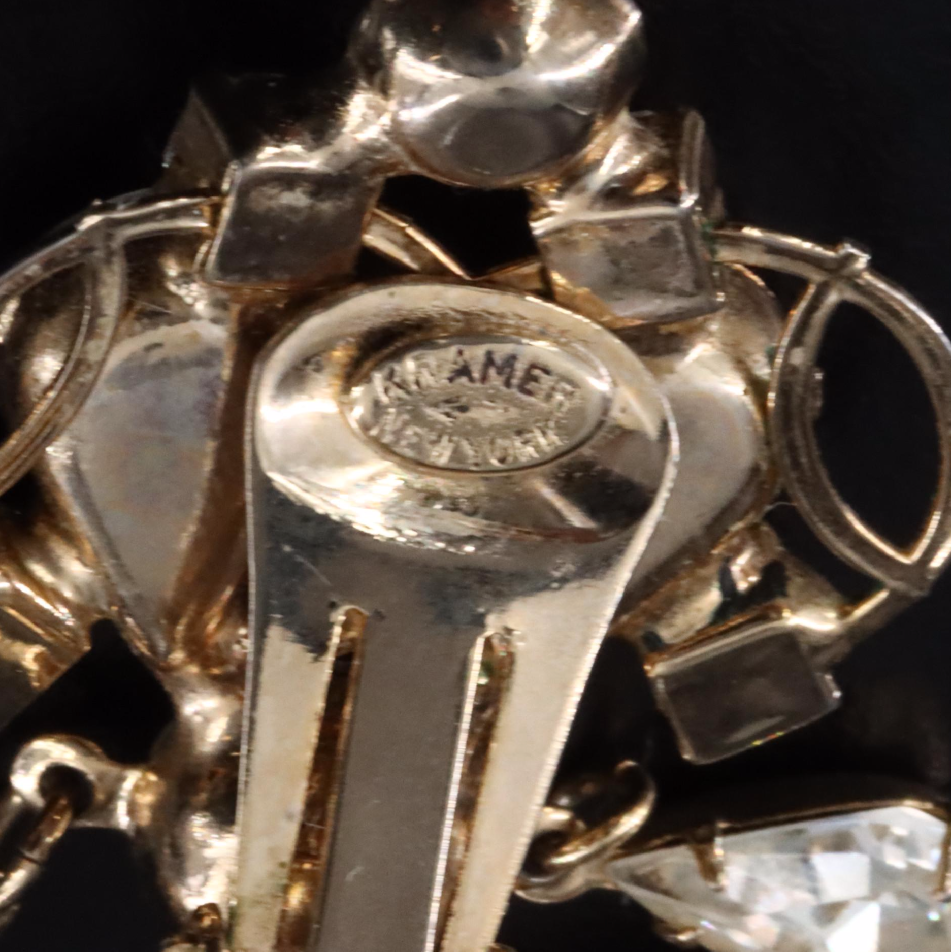 Kramer New York Rhinestone Fringe Necklace and Earring Set