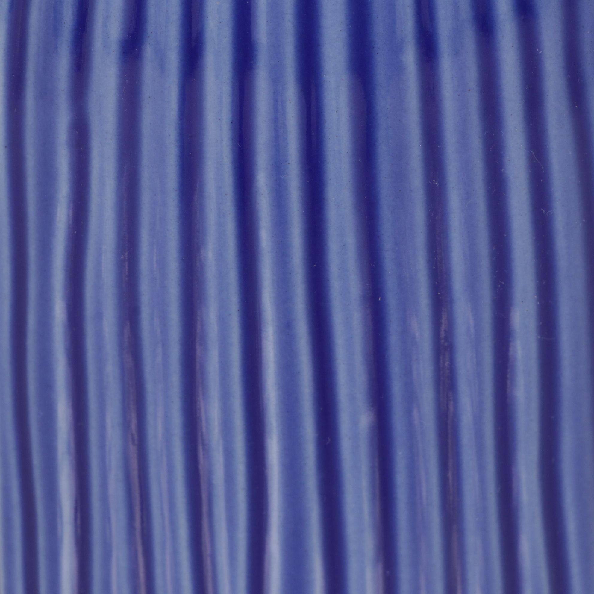 Fluted Azure Ceramic Table Lamp with Cotton Drum Shade