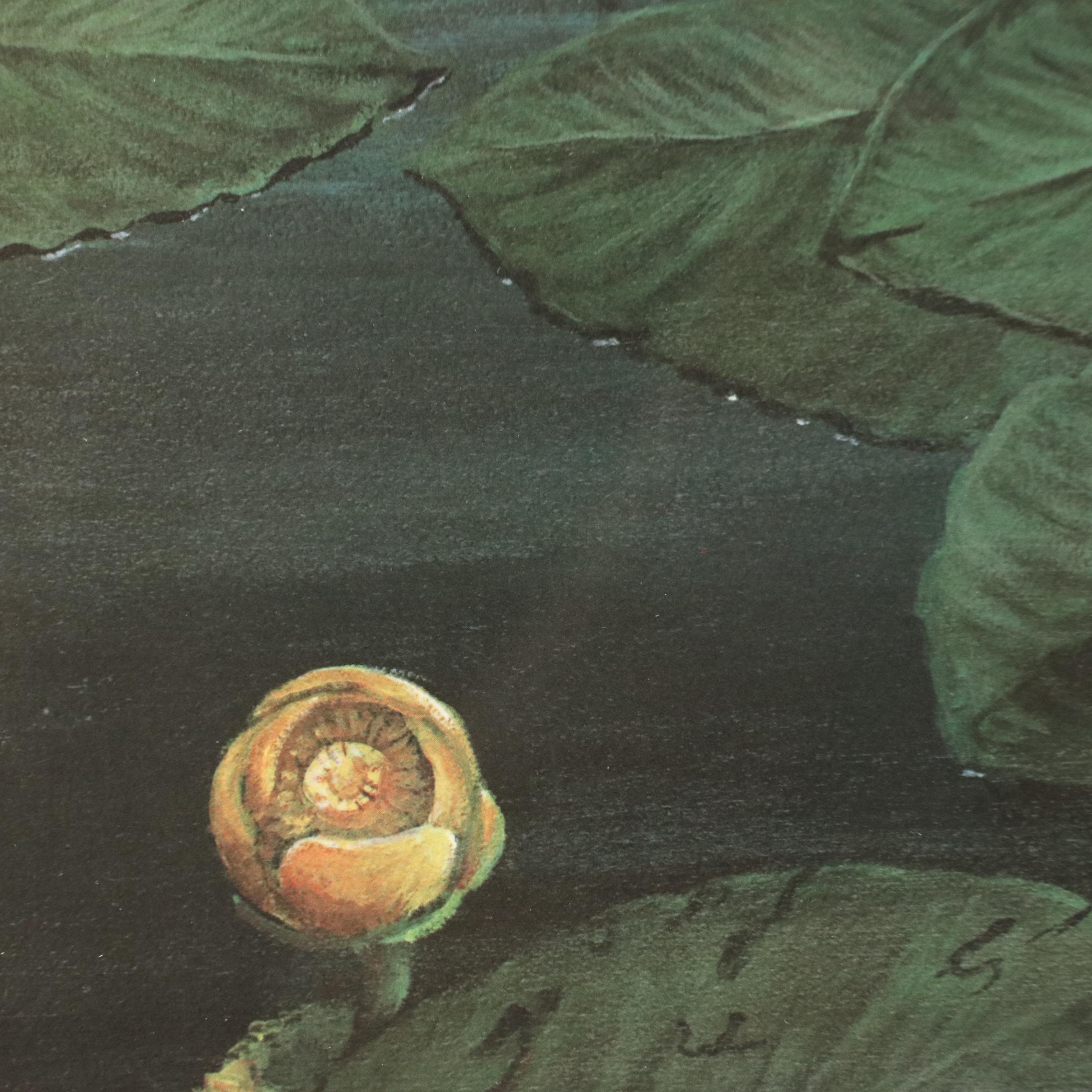 Linda Steffen Williams Offset Lithograph "Loon Lake," Late 20th Century