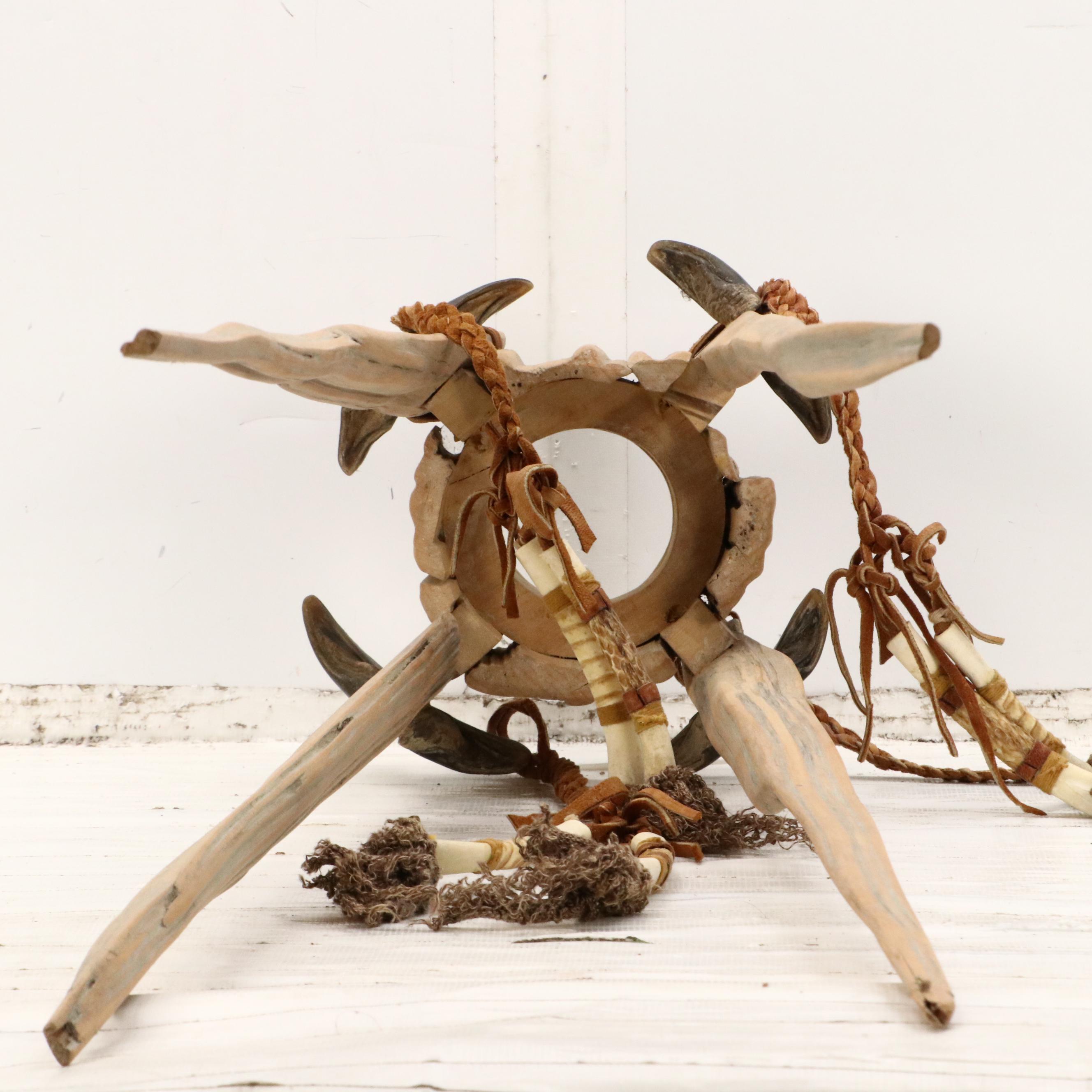 Robert Beaven Folk Art Sculpture of Organic Materials