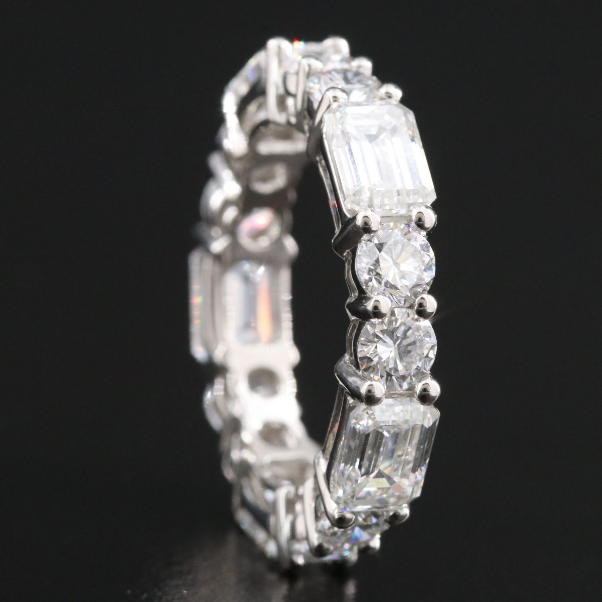 Platinum 7.15 CTW Lab Grown Diamond Eternity Band