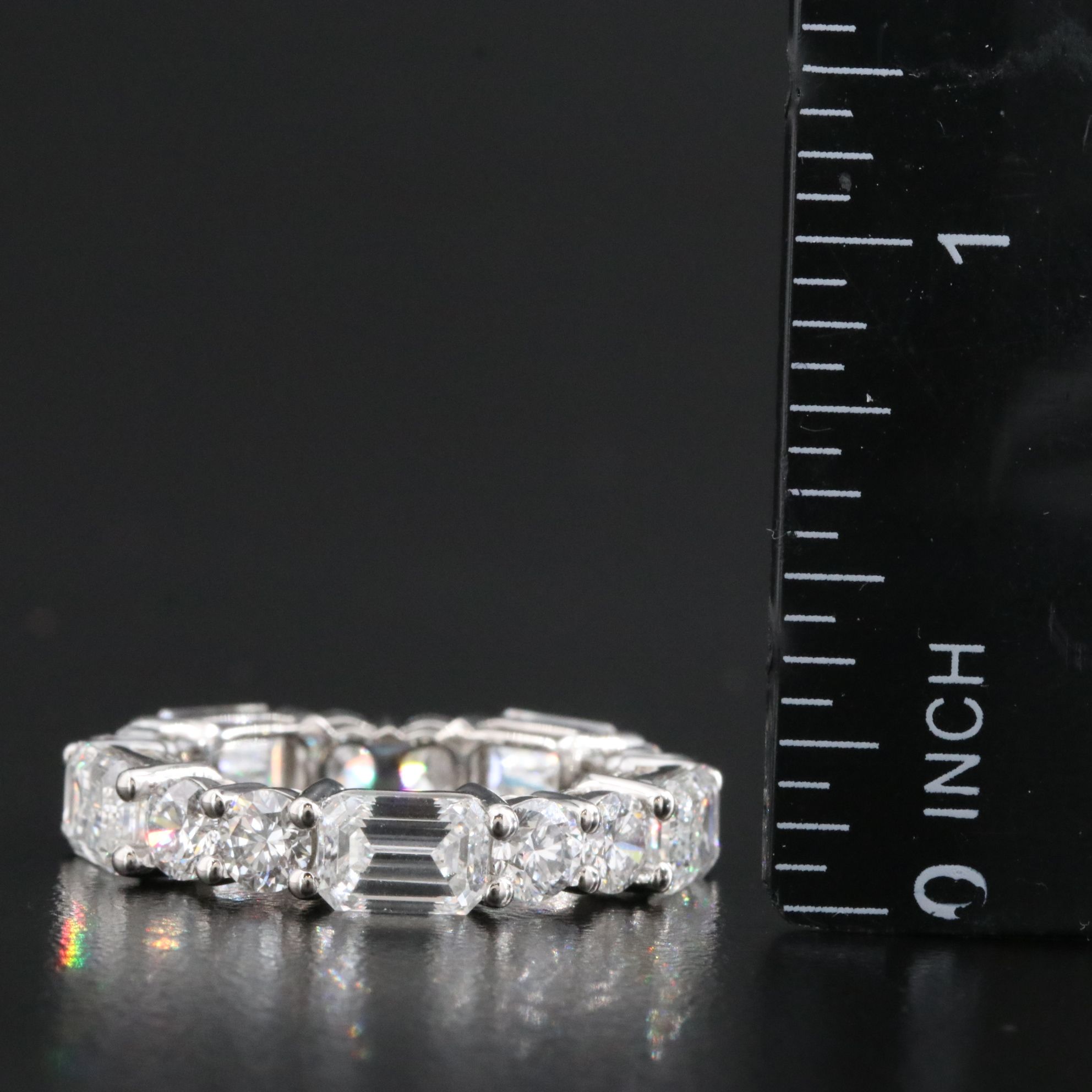 Platinum 7.15 CTW Lab Grown Diamond Eternity Band