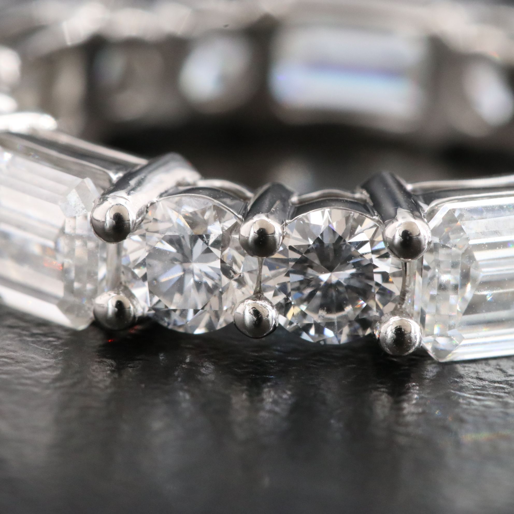Platinum 7.15 CTW Lab Grown Diamond Eternity Band