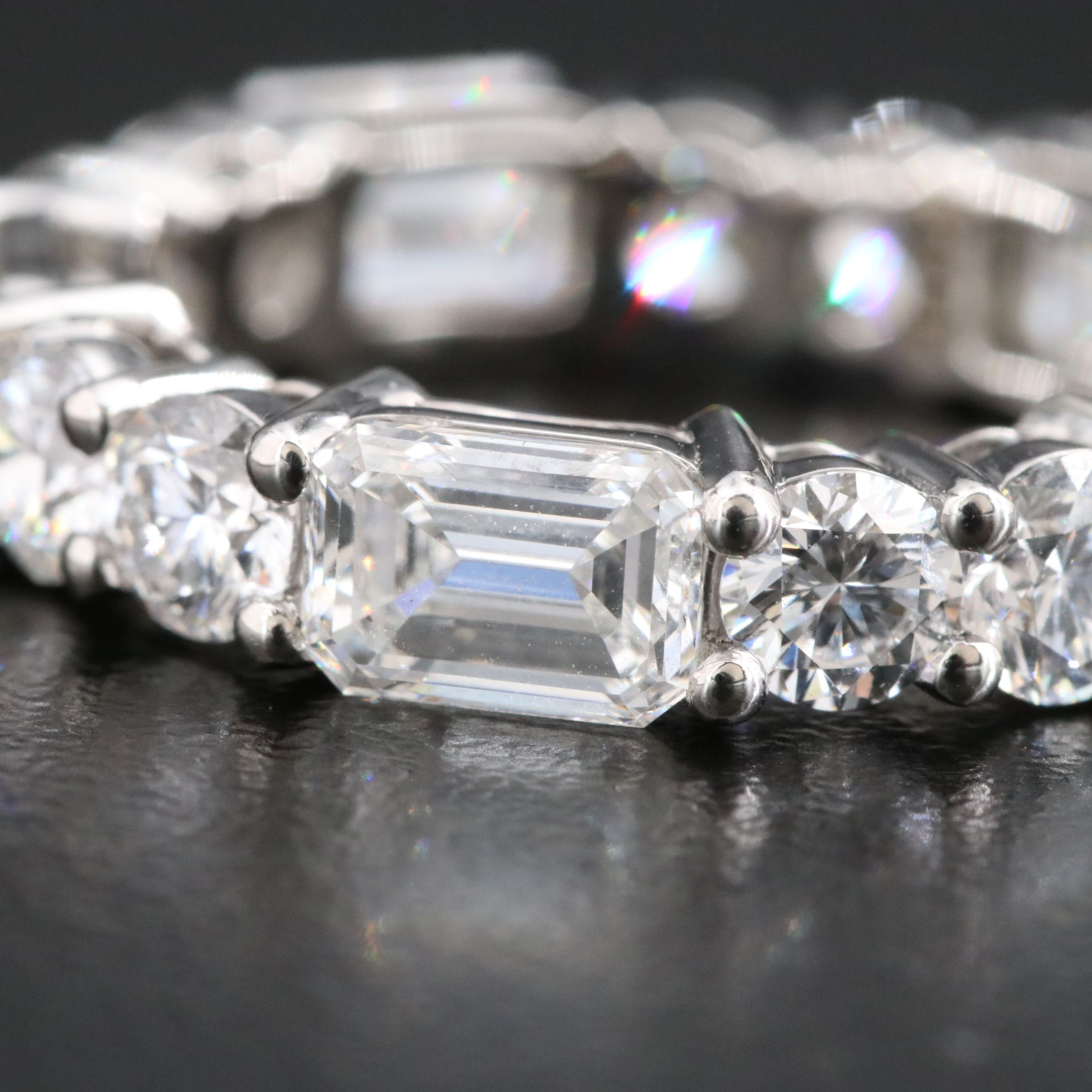 Platinum 7.15 CTW Lab Grown Diamond Eternity Band