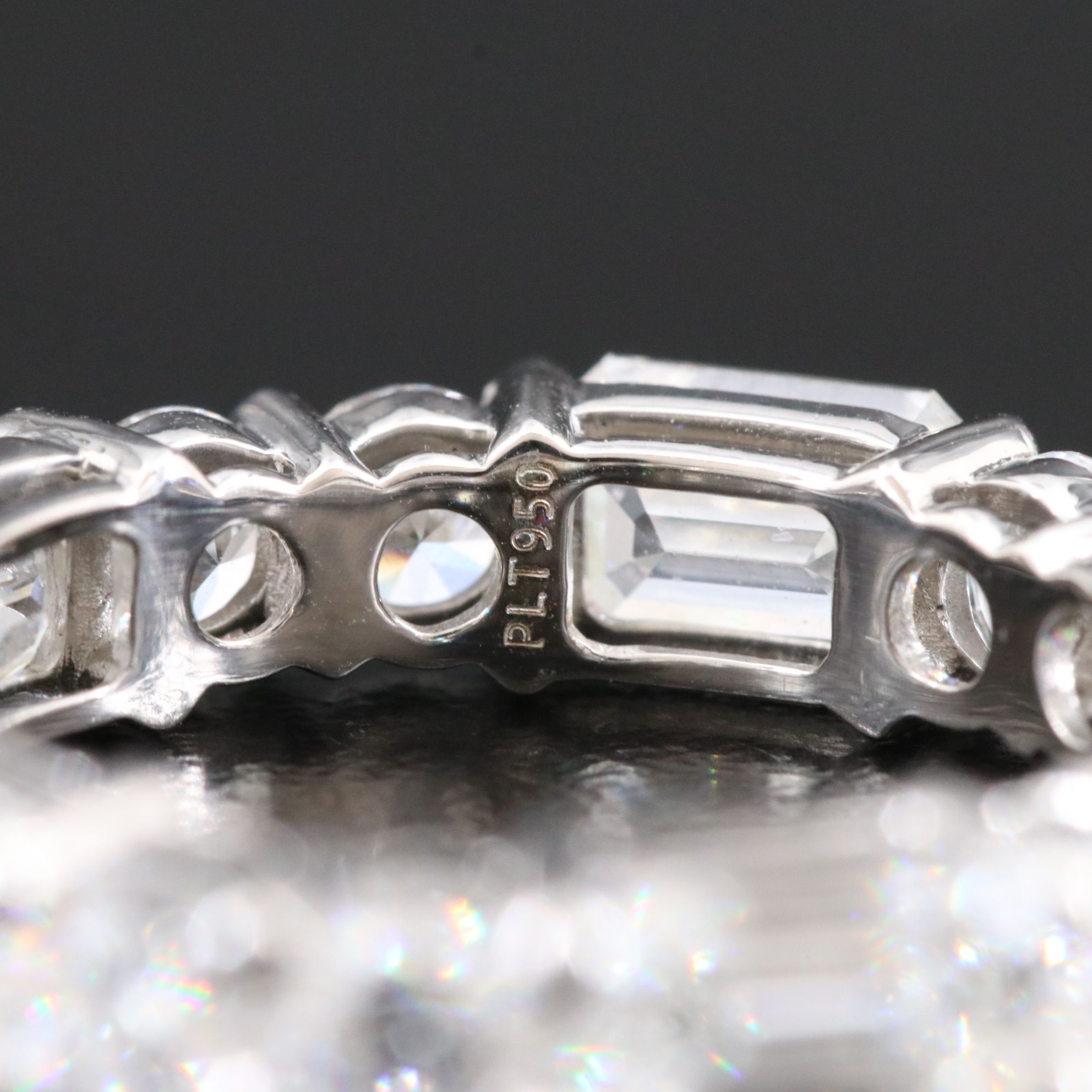 Platinum 7.15 CTW Lab Grown Diamond Eternity Band