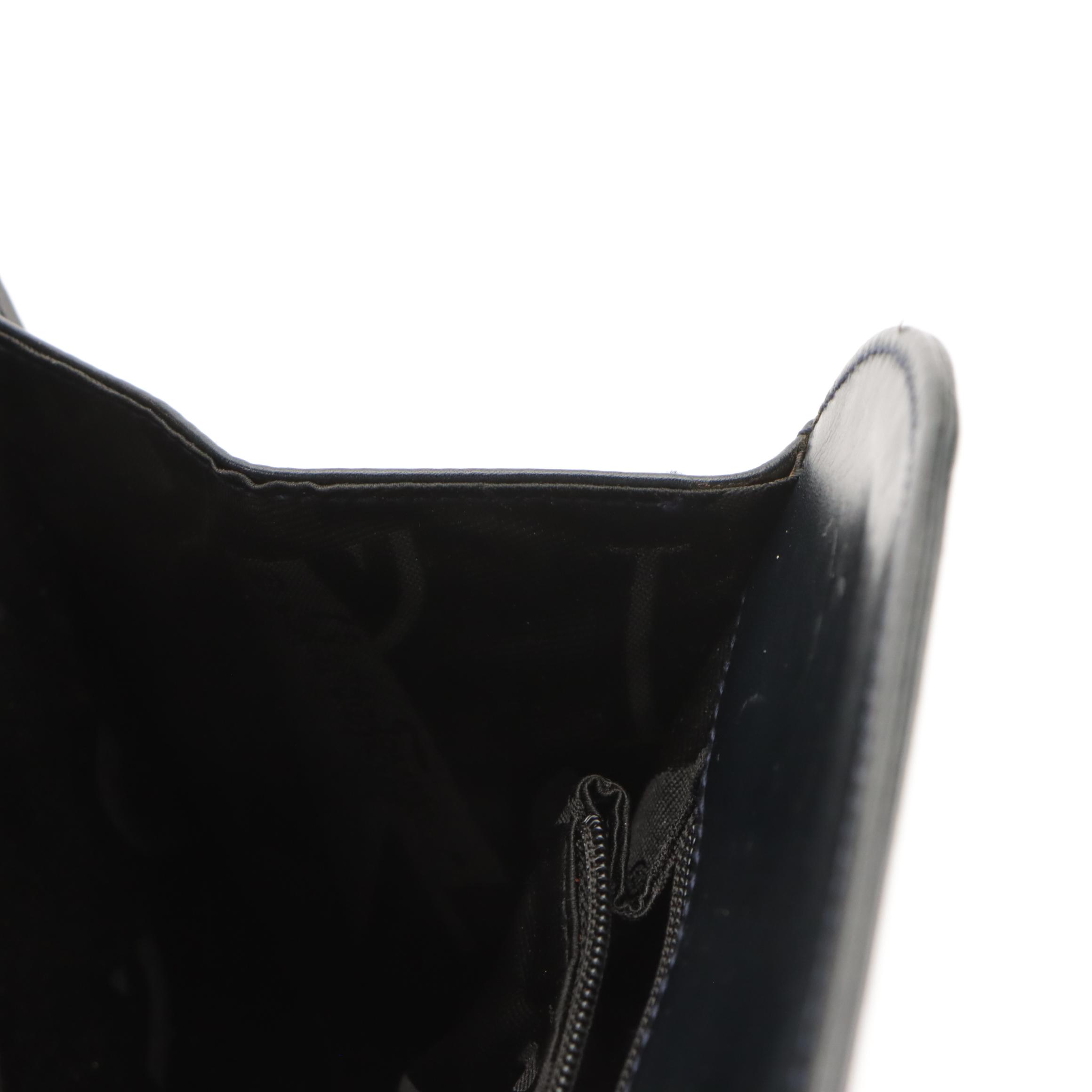 Salvatore Ferragamo Dome Top Crossbody Bag in Midnight Blue Leather