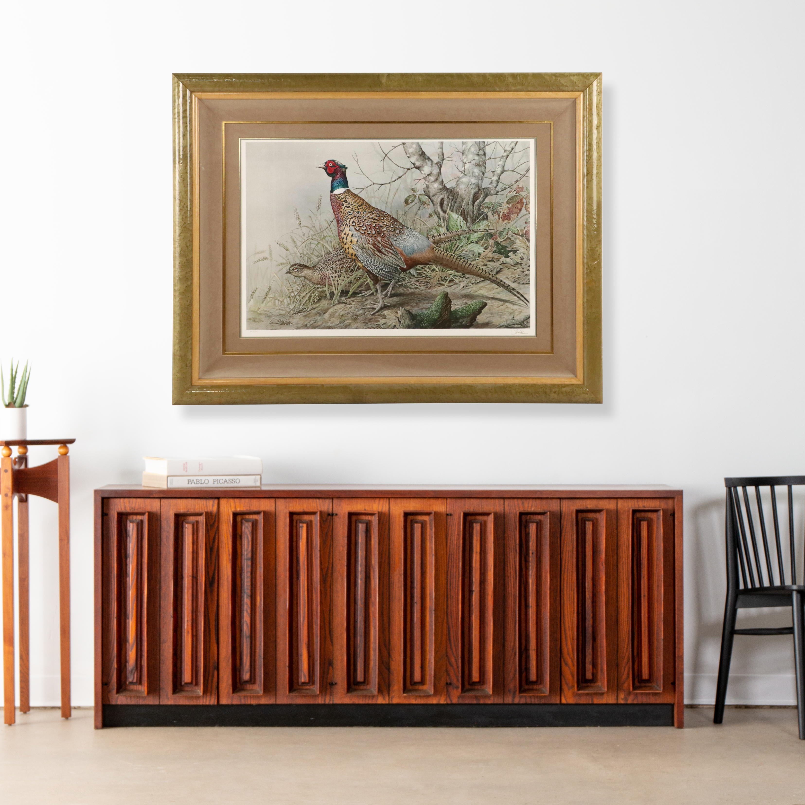 Basil Ede Offset Lithograph "Ring-necked Pheasant"