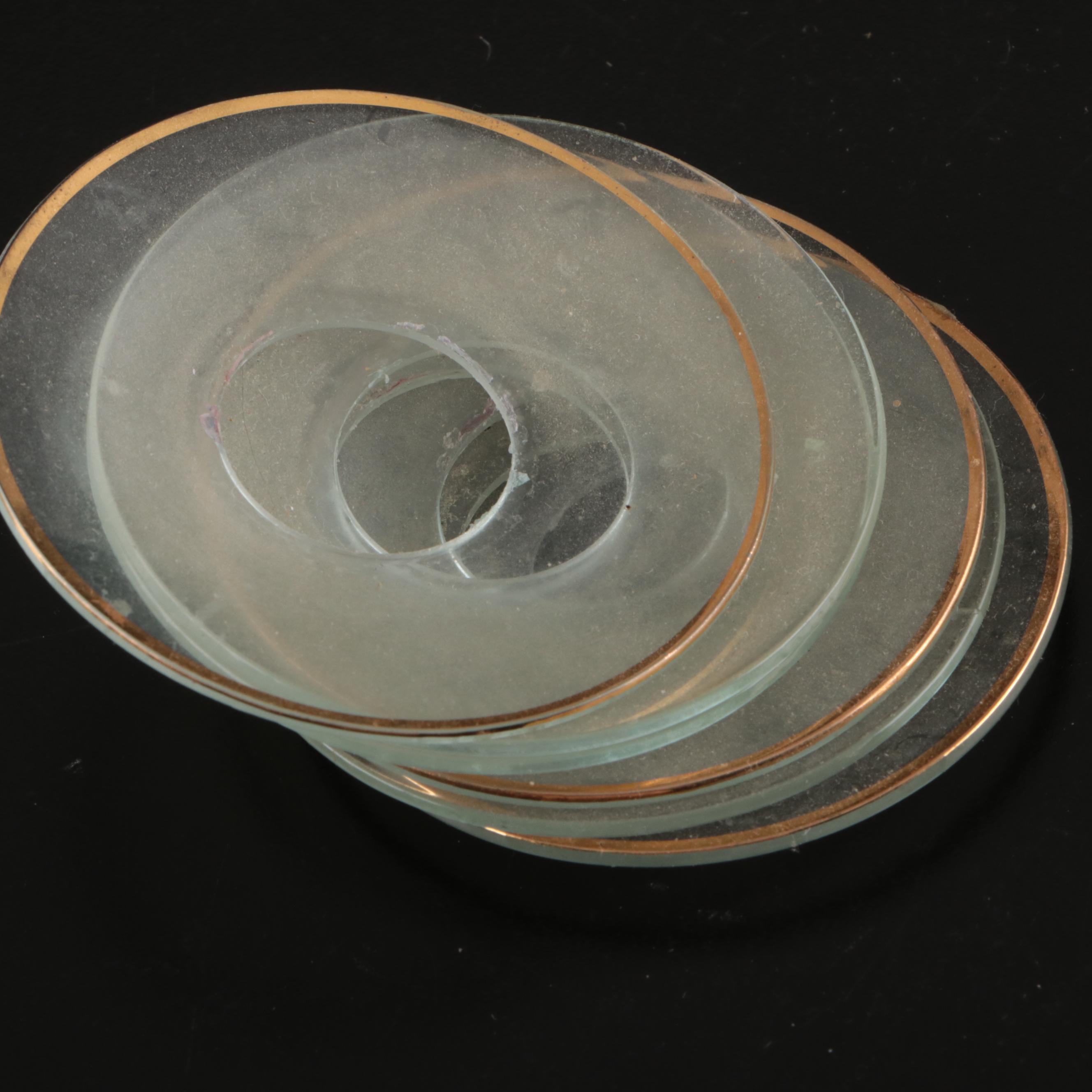 Baldwin Brass and Other Brass Finish Candle Holders with Wax Tapers