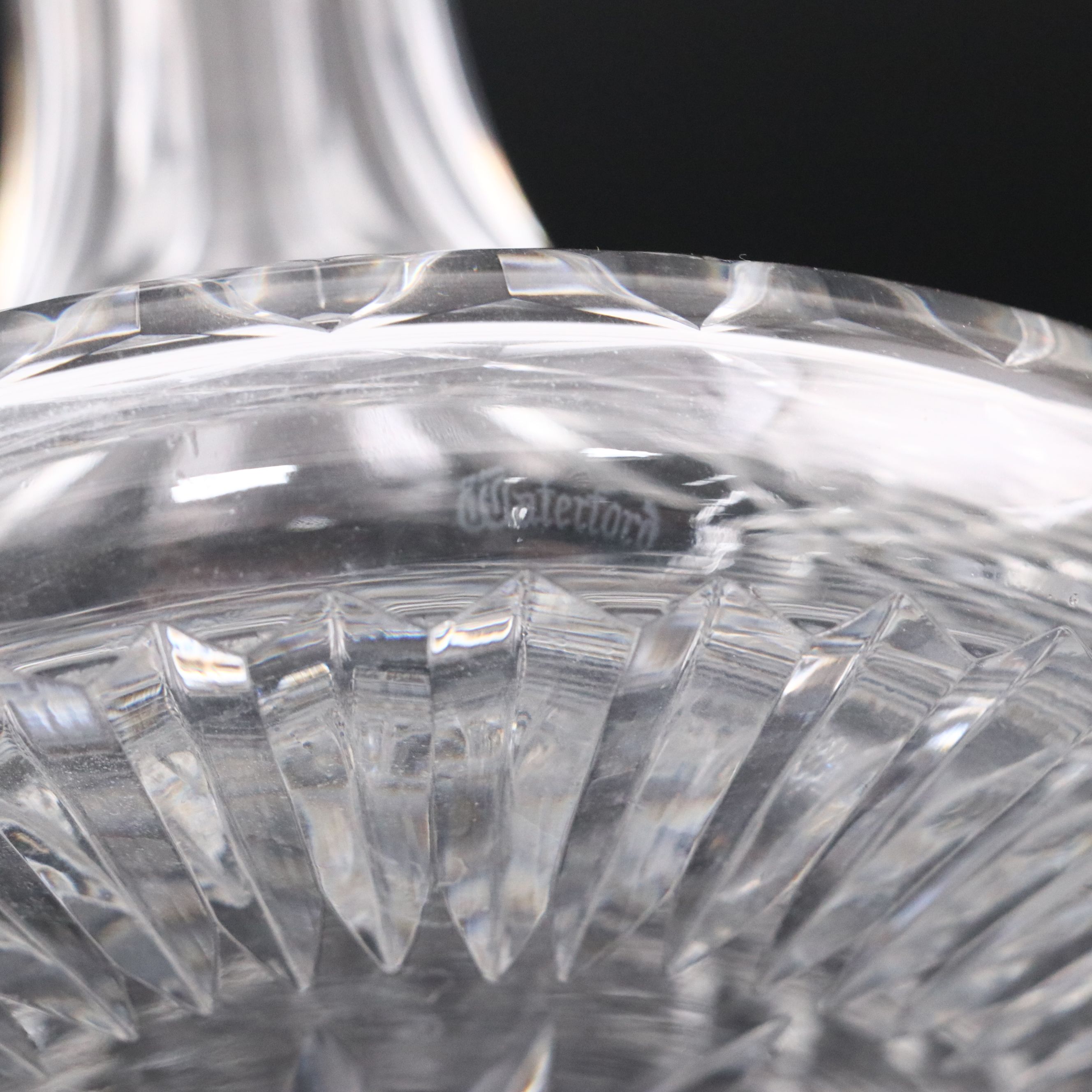 Baccarat, Waterford and Gorham Crystal Decanters and Bud Vase