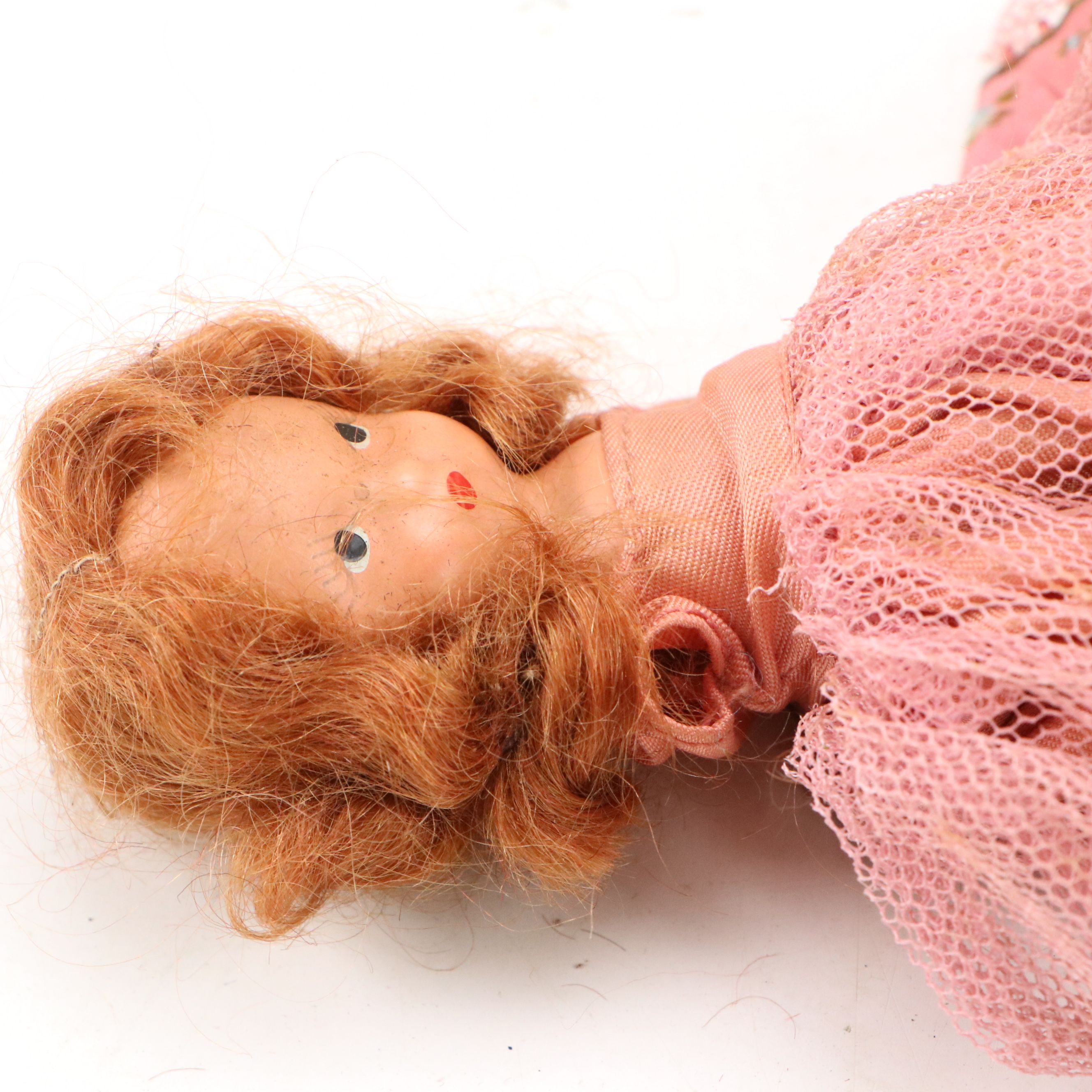 Collection of Mid-Century Vintage Dolls with Children's Ceramic Novelty Tea Set