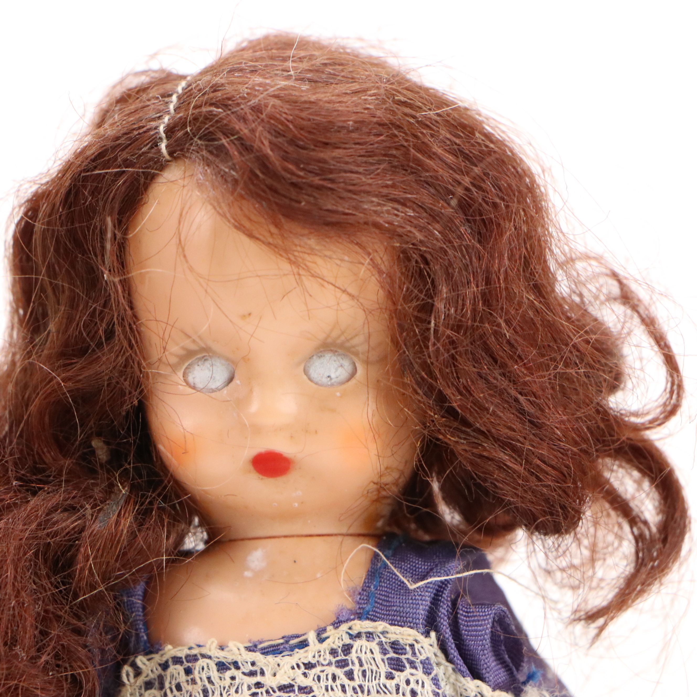 Collection of Mid-Century Vintage Dolls with Children's Ceramic Novelty Tea Set