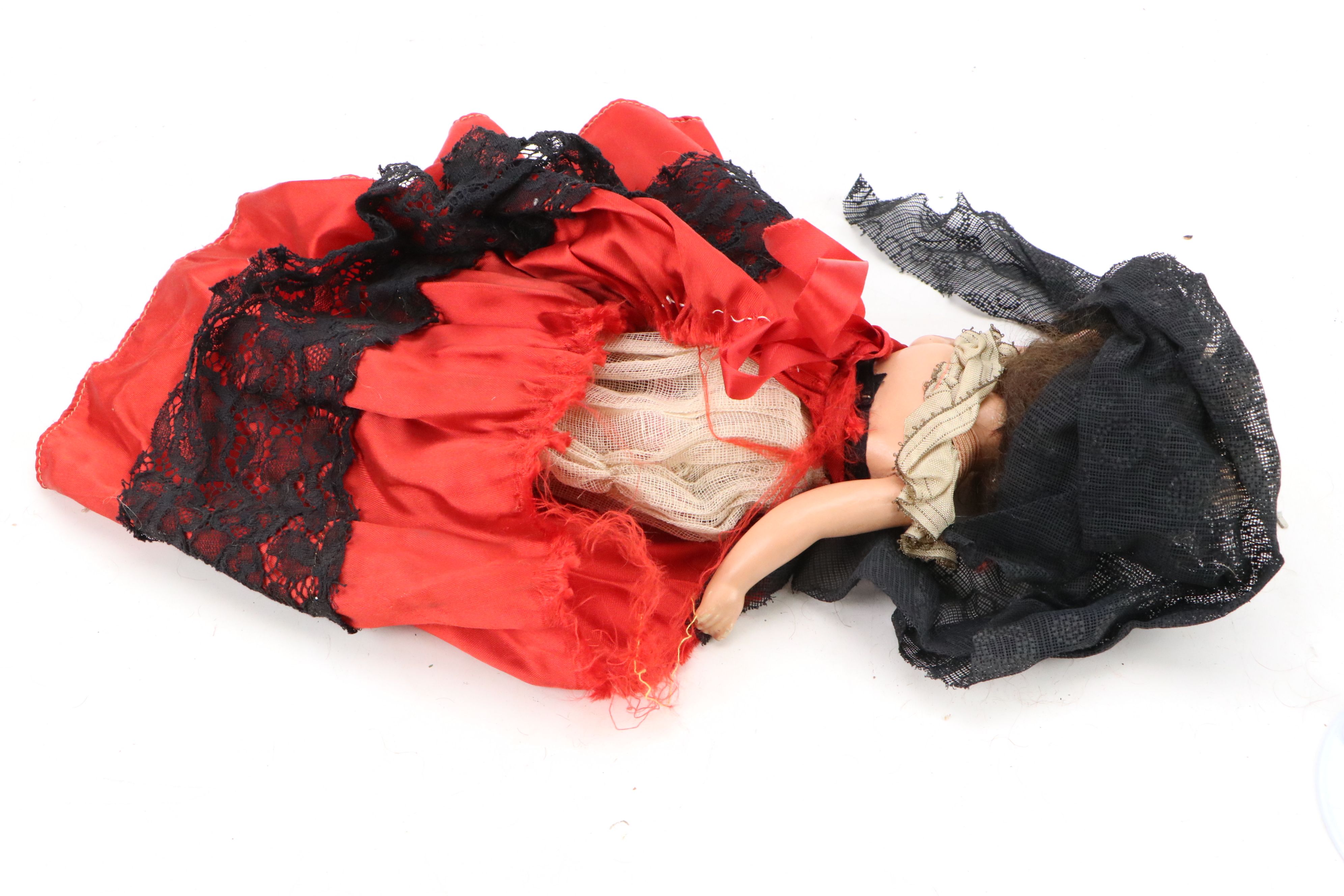 Collection of Mid-Century Vintage Dolls with Children's Ceramic Novelty Tea Set