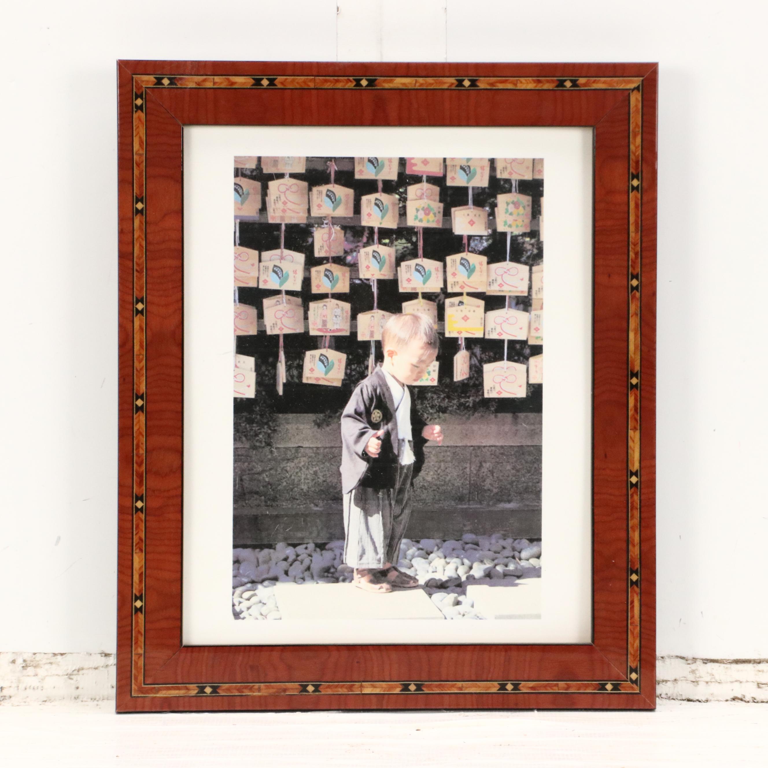 Two Digital Photographic Prints of Japanese Children During Shichi-Go-San