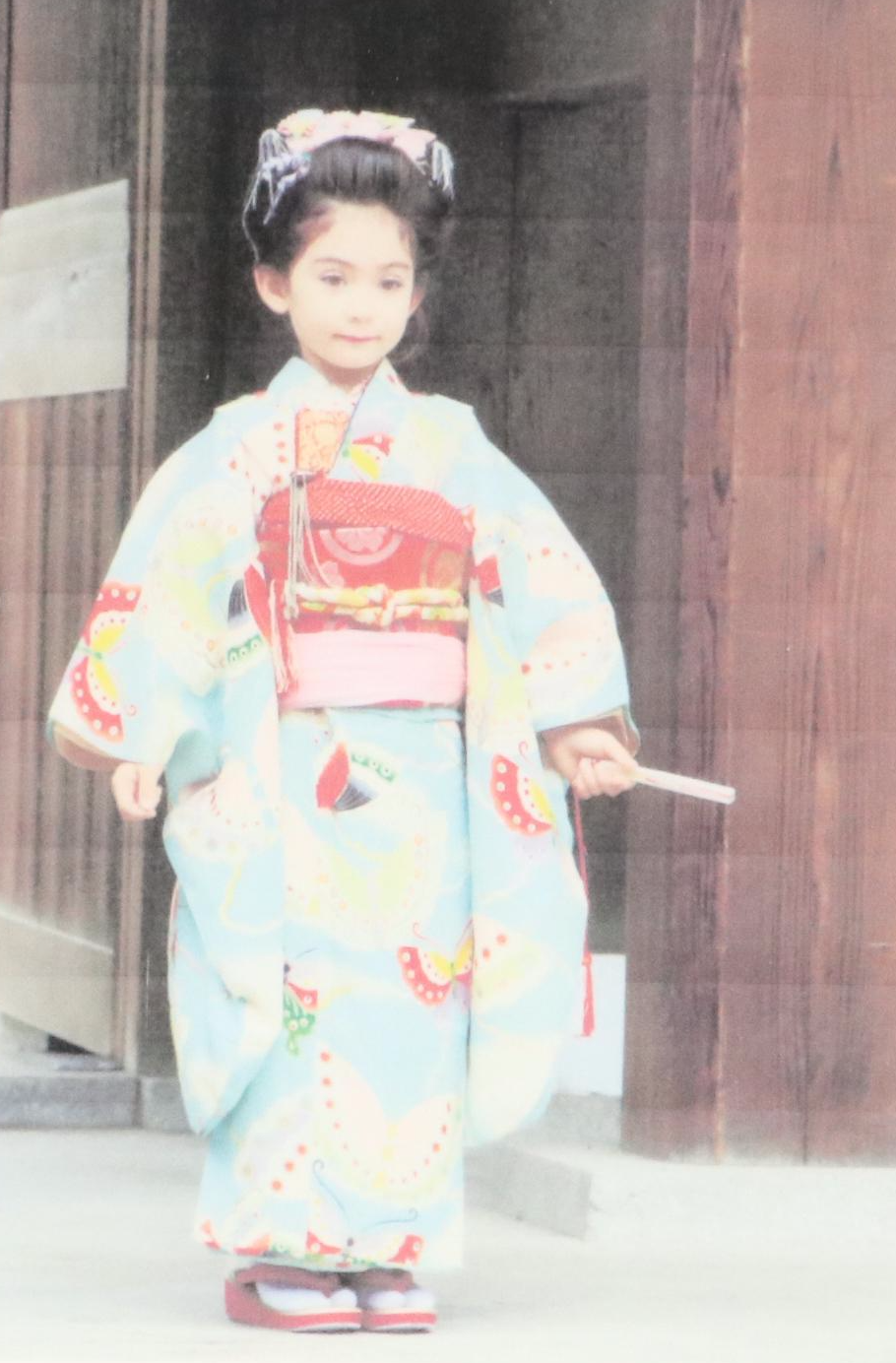 Two Digital Photographic Prints of Japanese Children During Shichi-Go-San