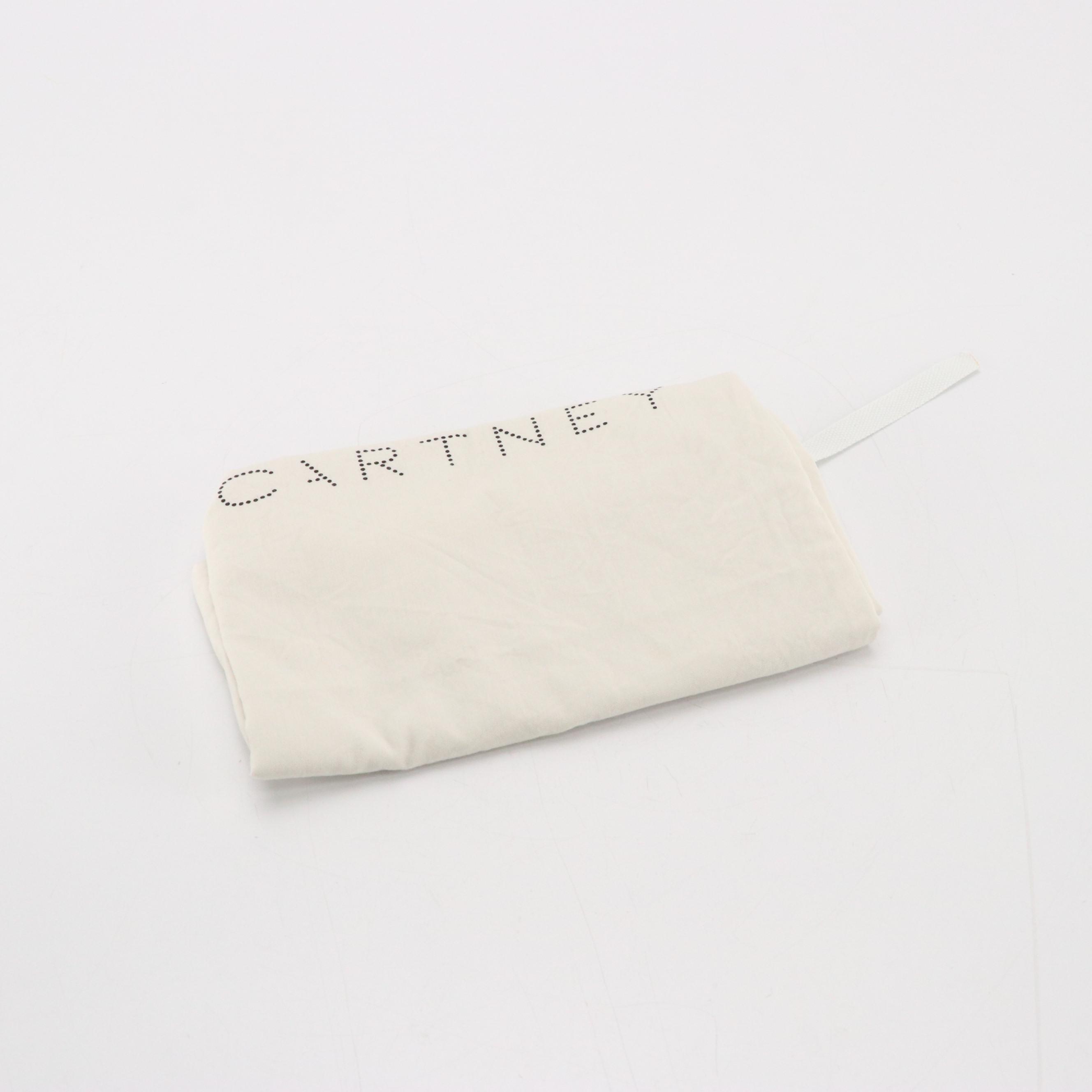 Stella McCartney Falabella Chain Strap Bag in Grey Shaggy Deer Faux-Suede