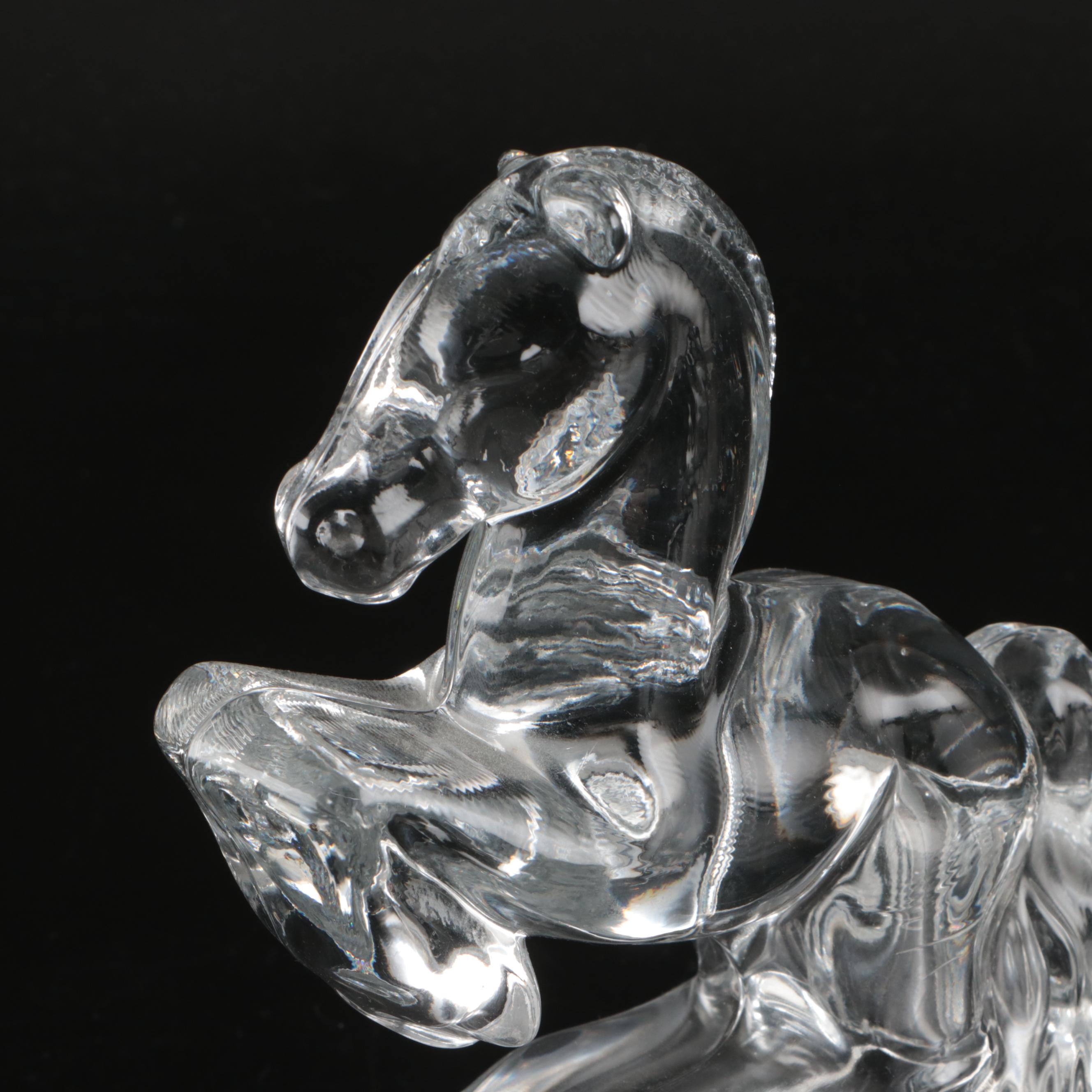 Murano Glass Rooster and Bird with More Art Glass Figurines