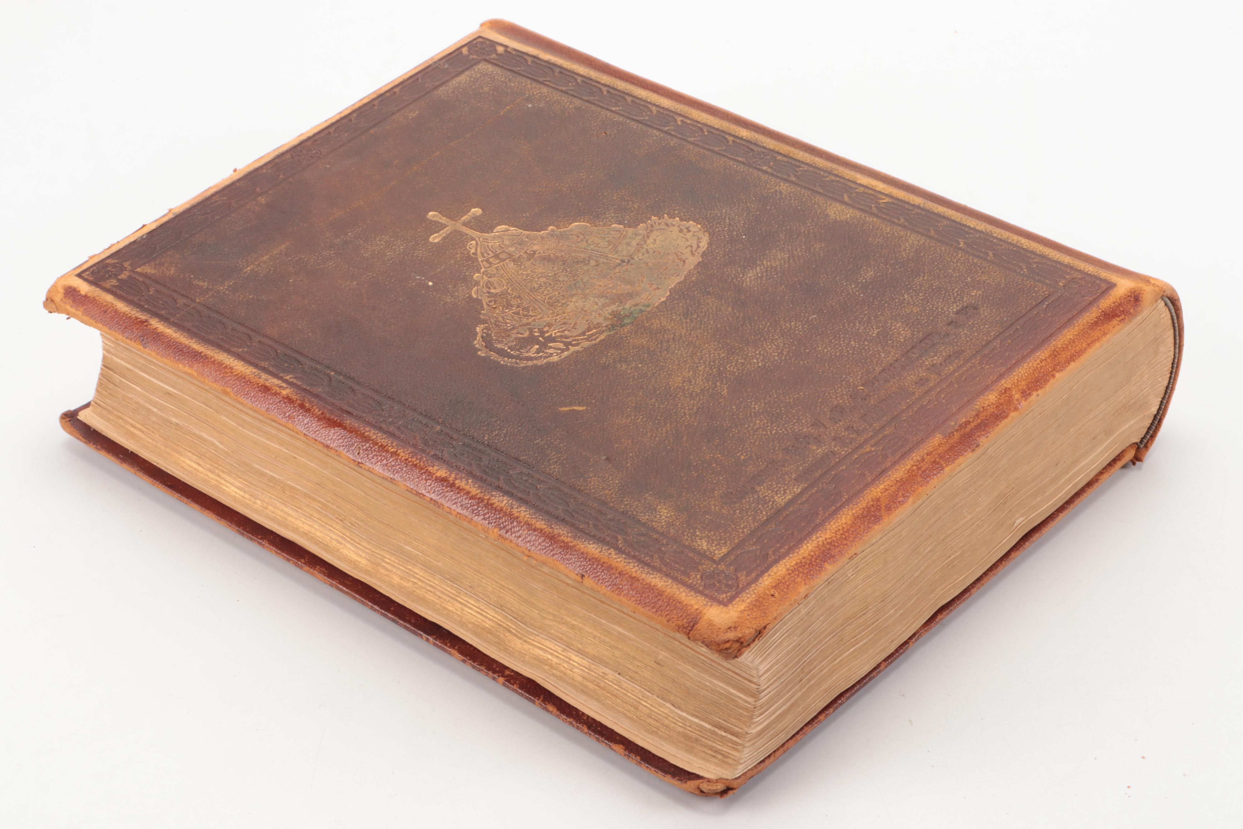 Leather Bound Illustrated "Russia in Its Past and Present," 1914