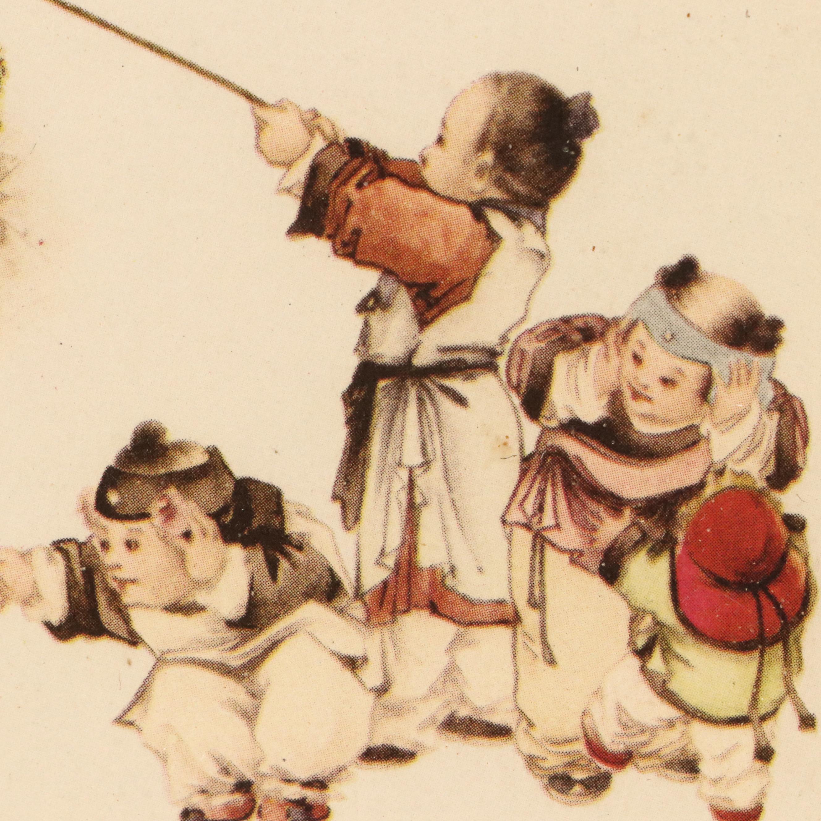 Offset Lithographs of Chinese Scenes with Figures, Fish, and Birds, 20th Century