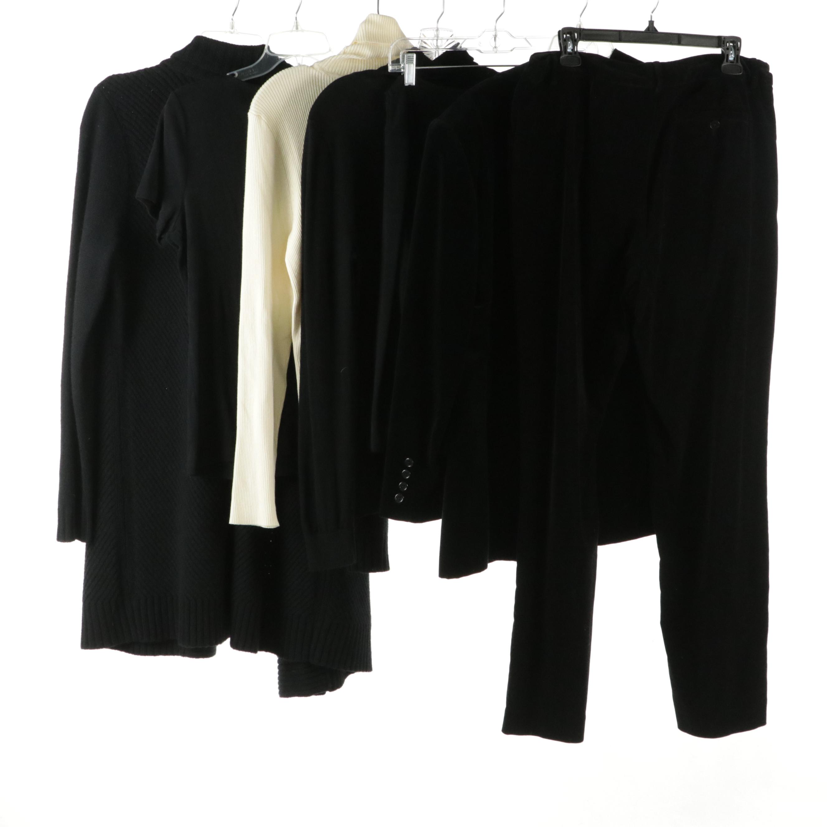 Lauren by Ralph Lauren Tuxedo Jacket & Trousers, Tops, Turtlenecks & Knit Jacket